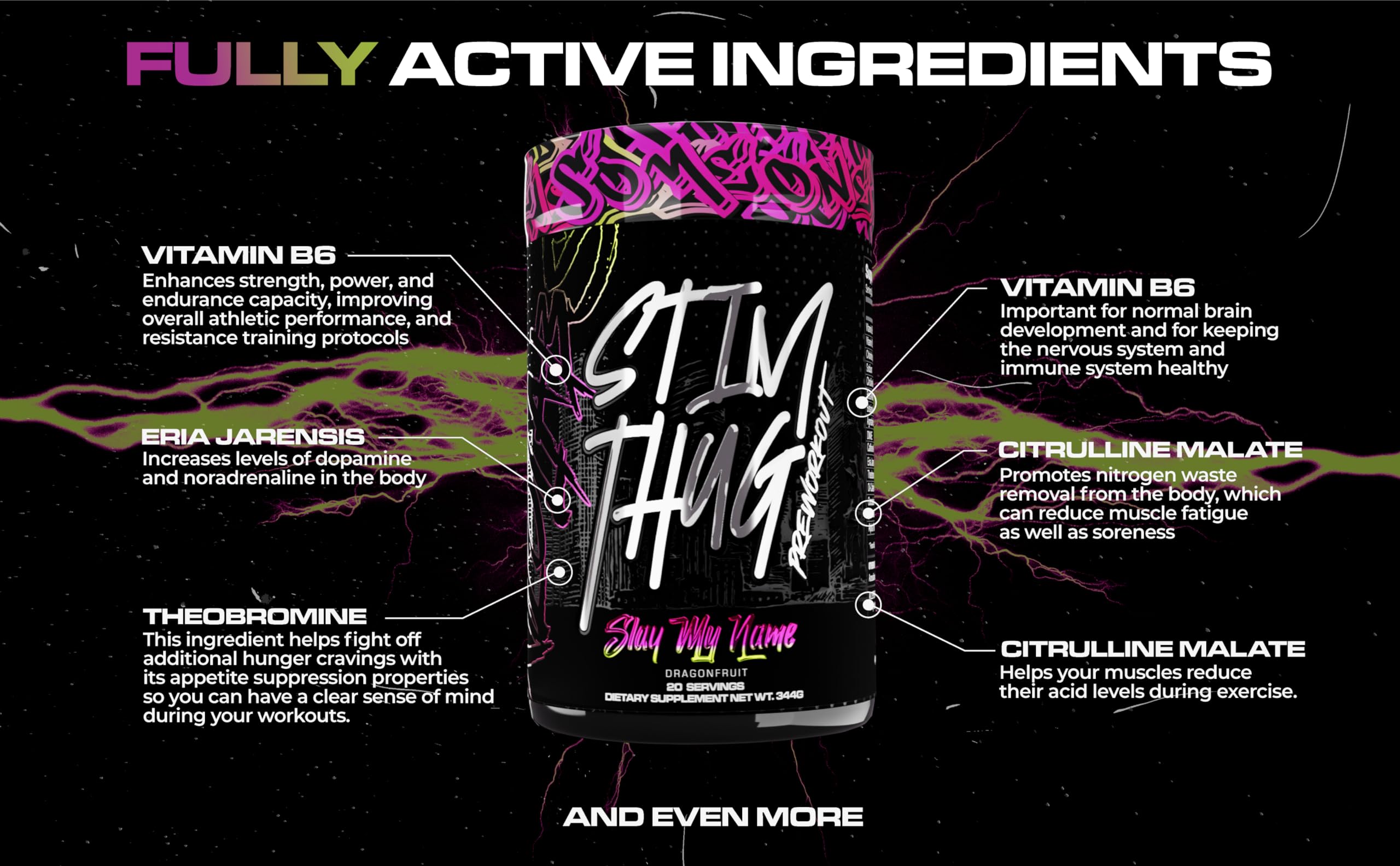 KILO LABS Pre Workout Powder | Stim Thug Preworkout for Men and Women | Hydrating KILO LABS uk supplements