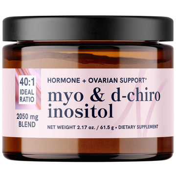 Myo-Inositol & D-Chiro Inositol Powder | Hormone Balance for Women | Ideal 40:1 Ratio | Myo 2000mg, D Chiro 50mg | Regulate Menstrual Cycle and Support Ovarian Health | 30 Servings, 2.17 oz. SMNutrition uk supplements