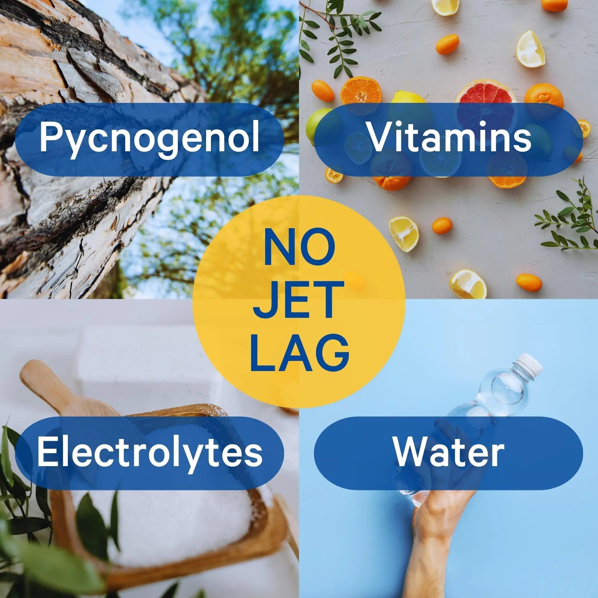 1Above Jet Lag Relief Tablets - Citrus-Flavored Effervescent Multivitamin with Pycnogenol Travel Supplement for Hydration, Energy 1ABOVE uk supplements