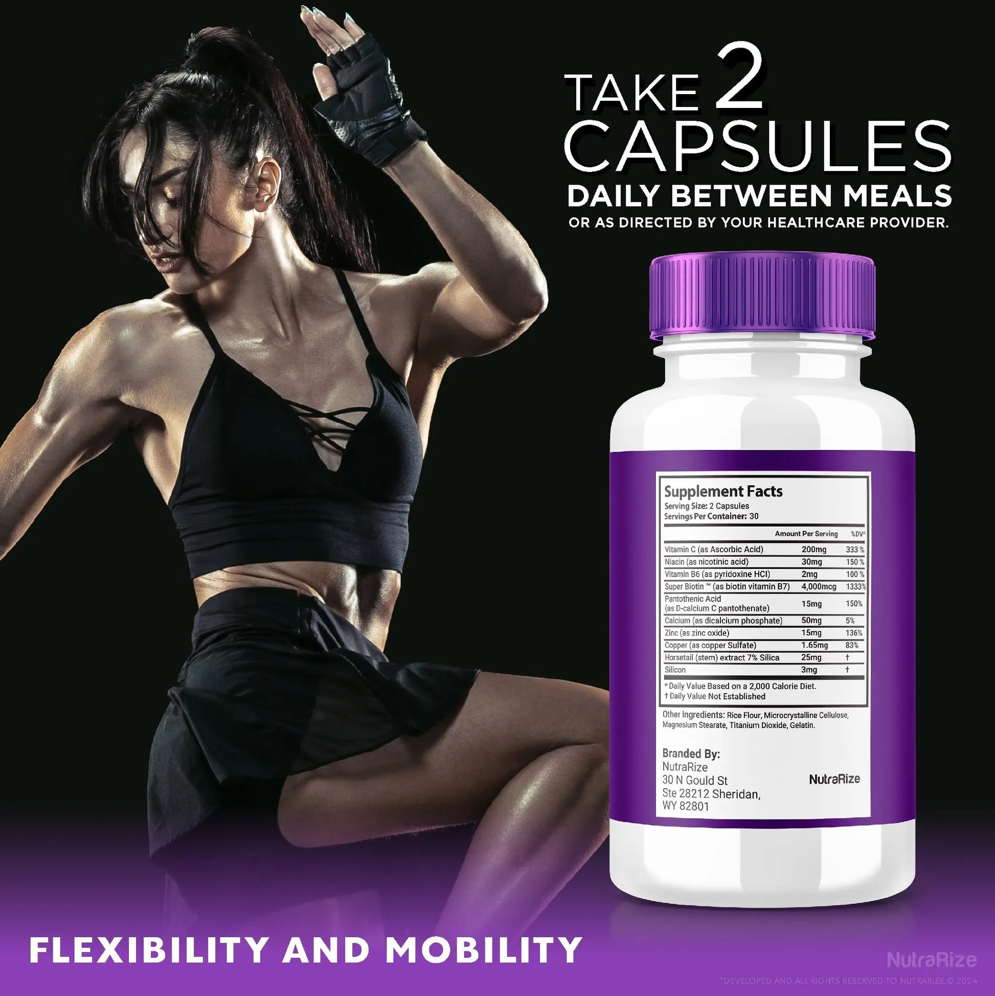 (2 Pack) Ultra Flex Capsules, Advanced Joint Support Supplement, Ultra Flex Natural Joint Health Formula, Max Strength Pills for Joint Wellness and Mobility, UltraFlex Vitamin Reviews (120 Capsules) NutraRize uk supplements