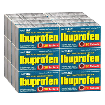 HealthA2Z® Ibuprofen Caplets 200mg | Pain Reliever & Fever Reducer | 24 Packs of 30 Tablets (720 Tablets Total) | Value Pack | NSAID HealthA2Z uk supplements
