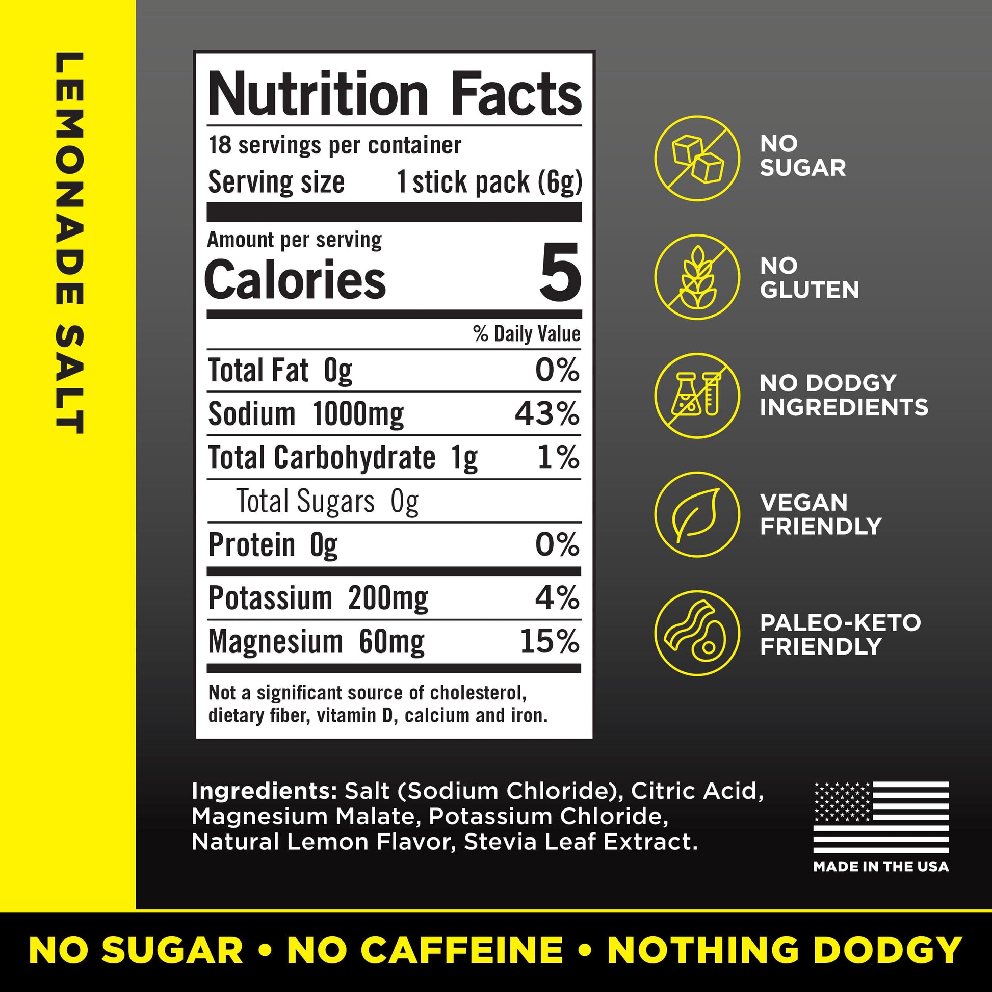 LMNT Zero Sugar Electrolytes - Lemonade | Drink Mix | 18-Count Drink LMNT uk supplements