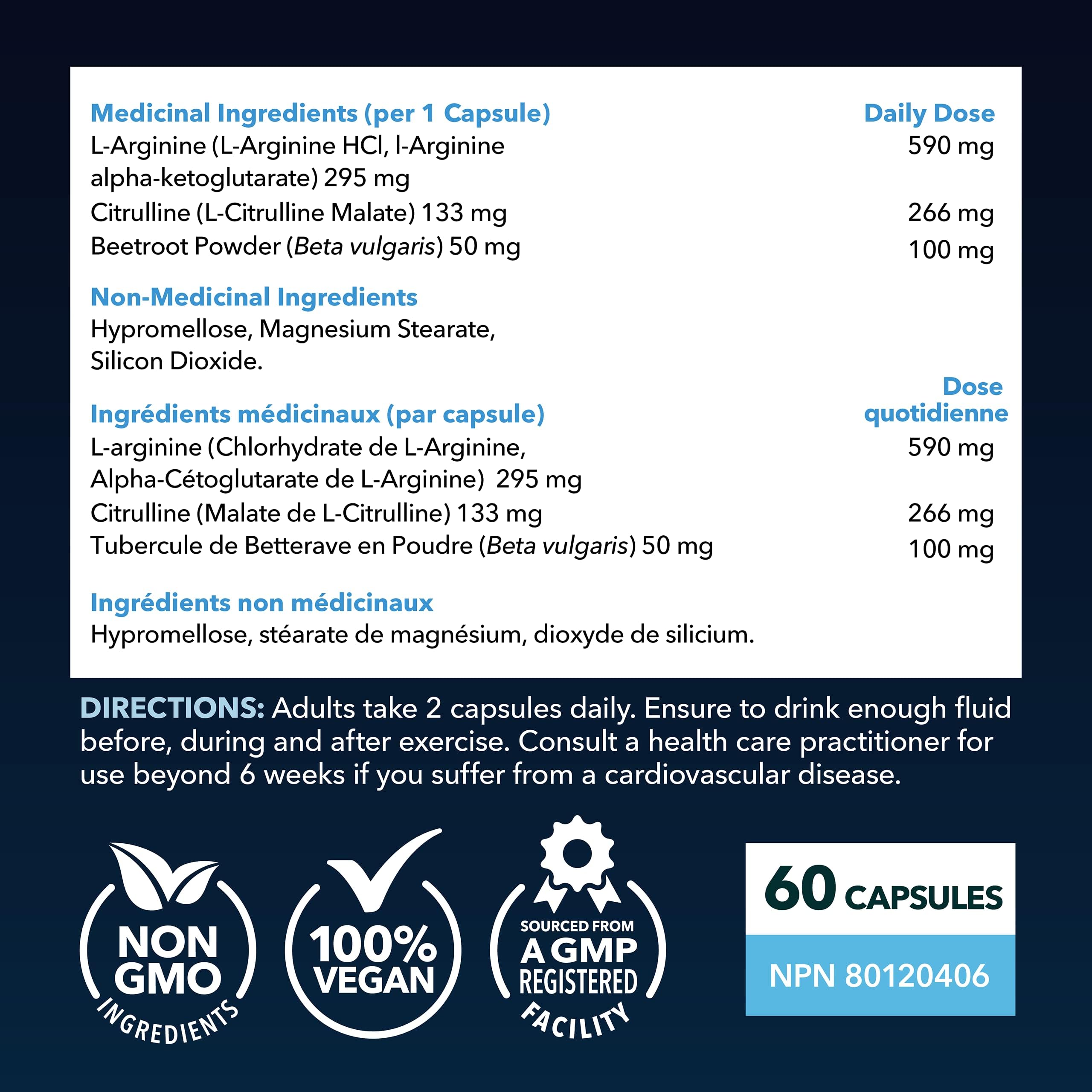 Extra Strength L Arginine - 1200mg Nitric Oxide Supplement for Muscle HAVASU NUTRITION uk supplements