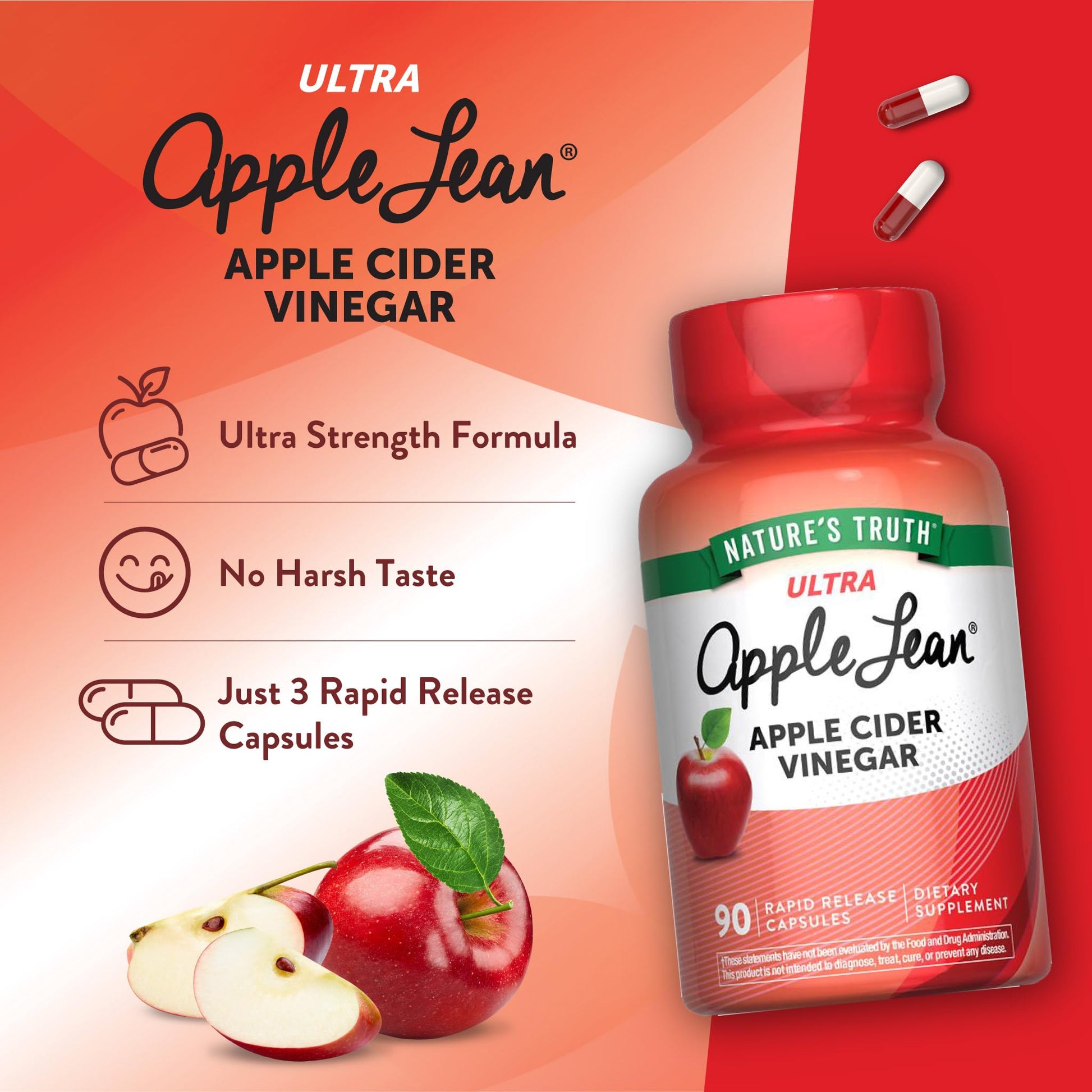 Nature's Truth Apple Cider Vinegar Pills | 90 Capsules | Non-GMO & Gluten Free Supplement Nature's Truth uk supplements