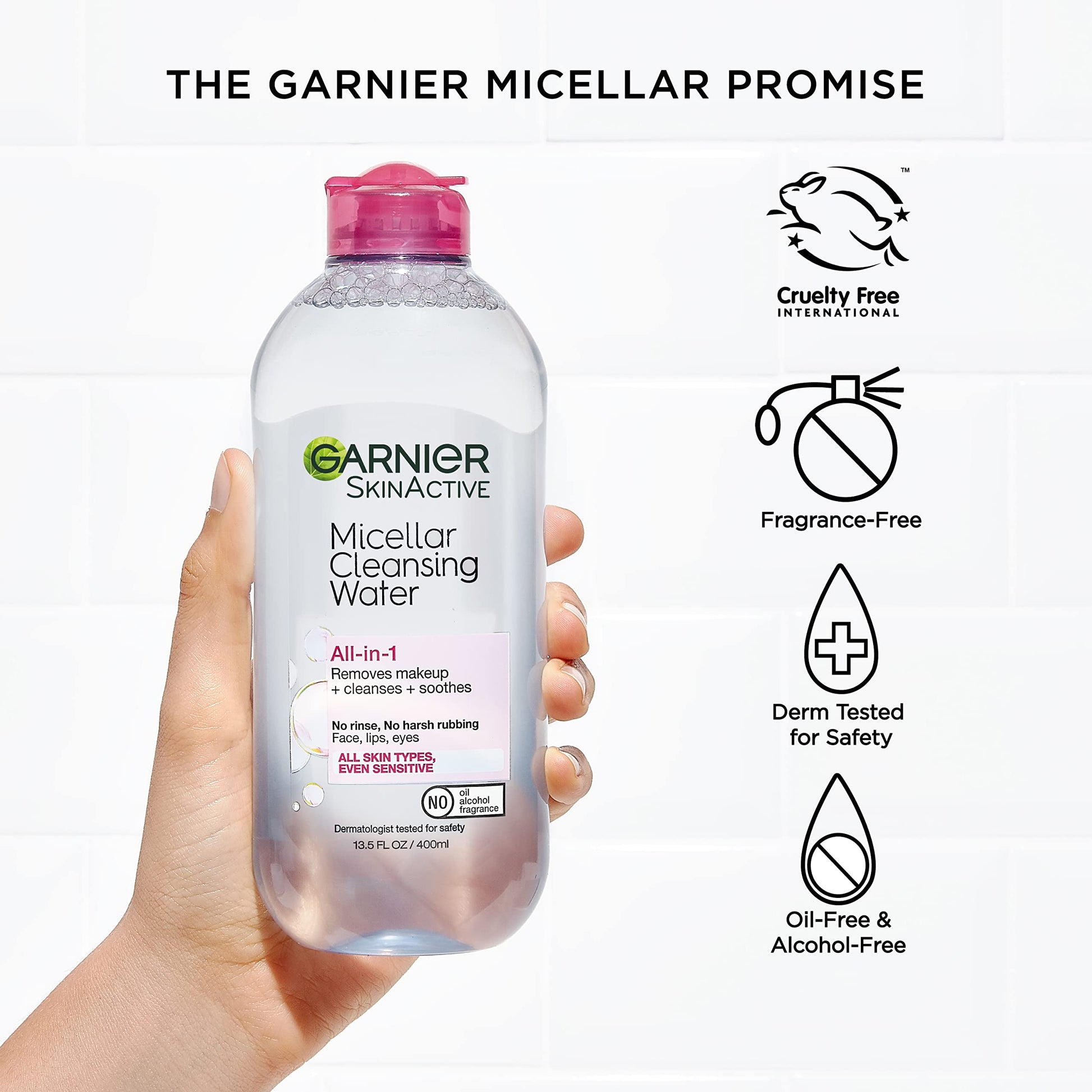 Garnier SkinActive Micellar Cleansing Water, For All Skin Types, 3.4 fl; oz., 3 Count Garnier uk supplements