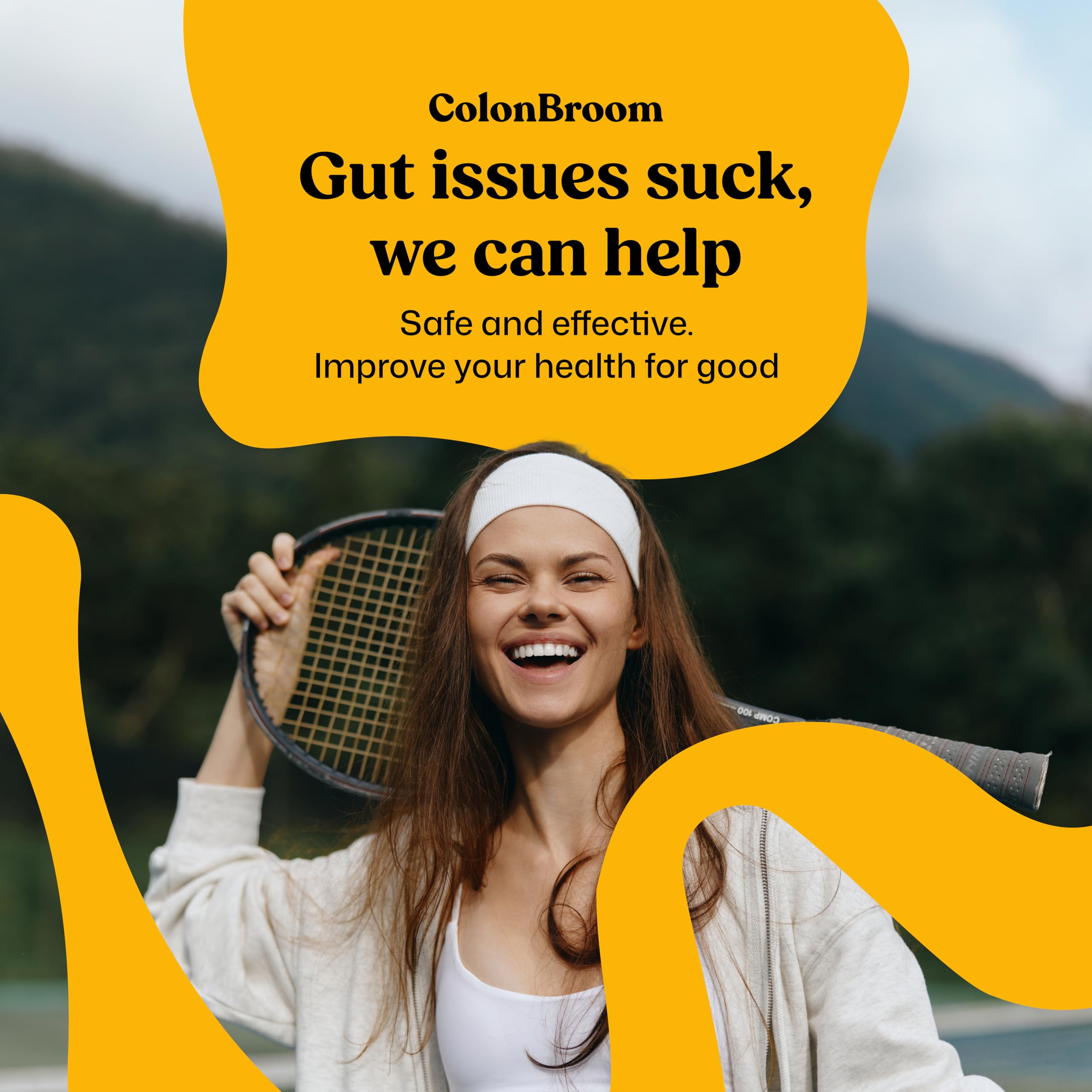 ColonBroom Premium Powder Supplement (Strawberry) - Colon Broom Psyllium Husk Fiber Powder Drink - Gluten Free, Non-GMO Colon Cleanse for Bloating Relief & Gut Health, 50 Servings ColonBroom uk supplements