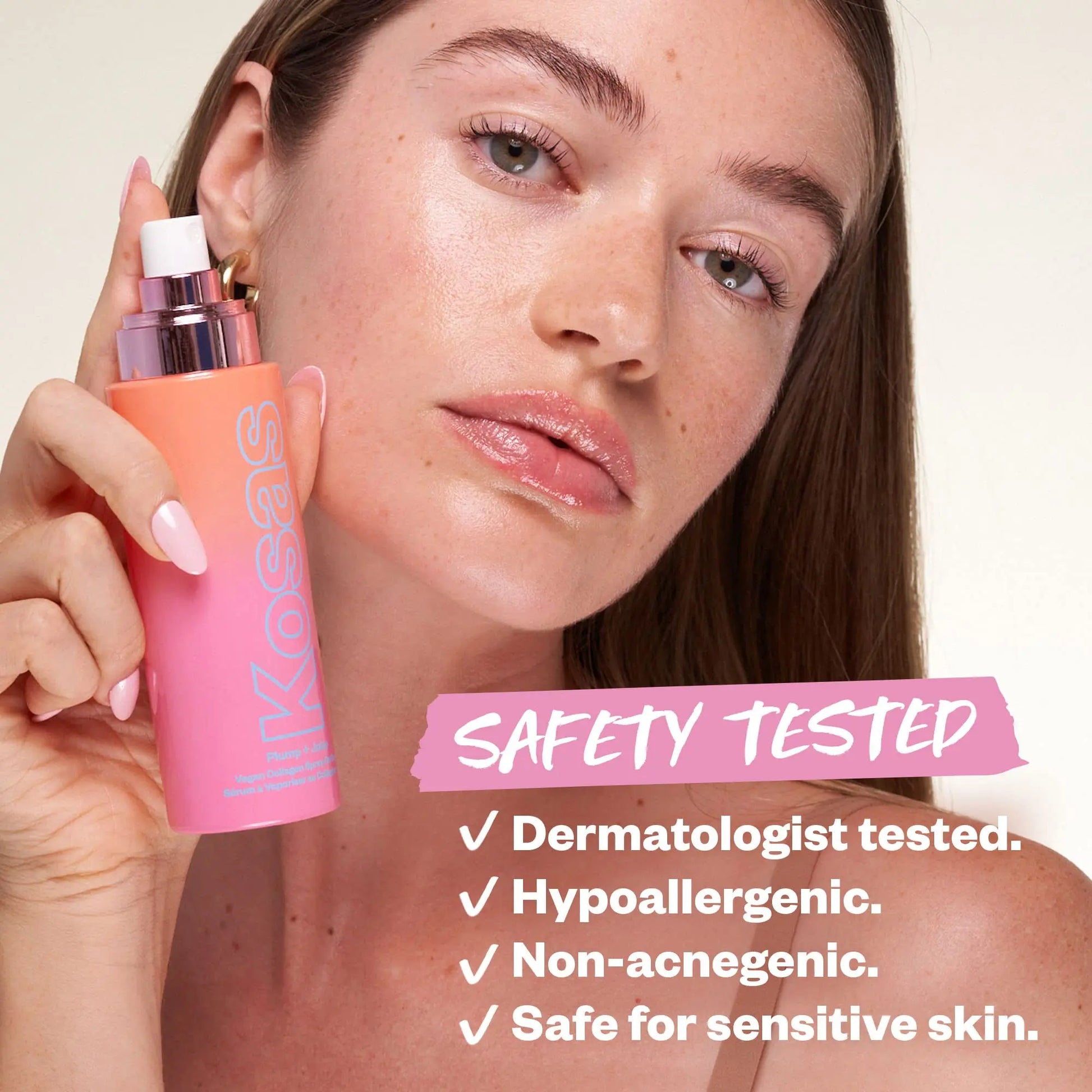 Kosas Plump and Juicy Vegan Collagen Spray - On Serum, Made in USA - Visibly Firms, Soothes, and Hydrates the Skin - 3.38 Oz Kosas uk supplements