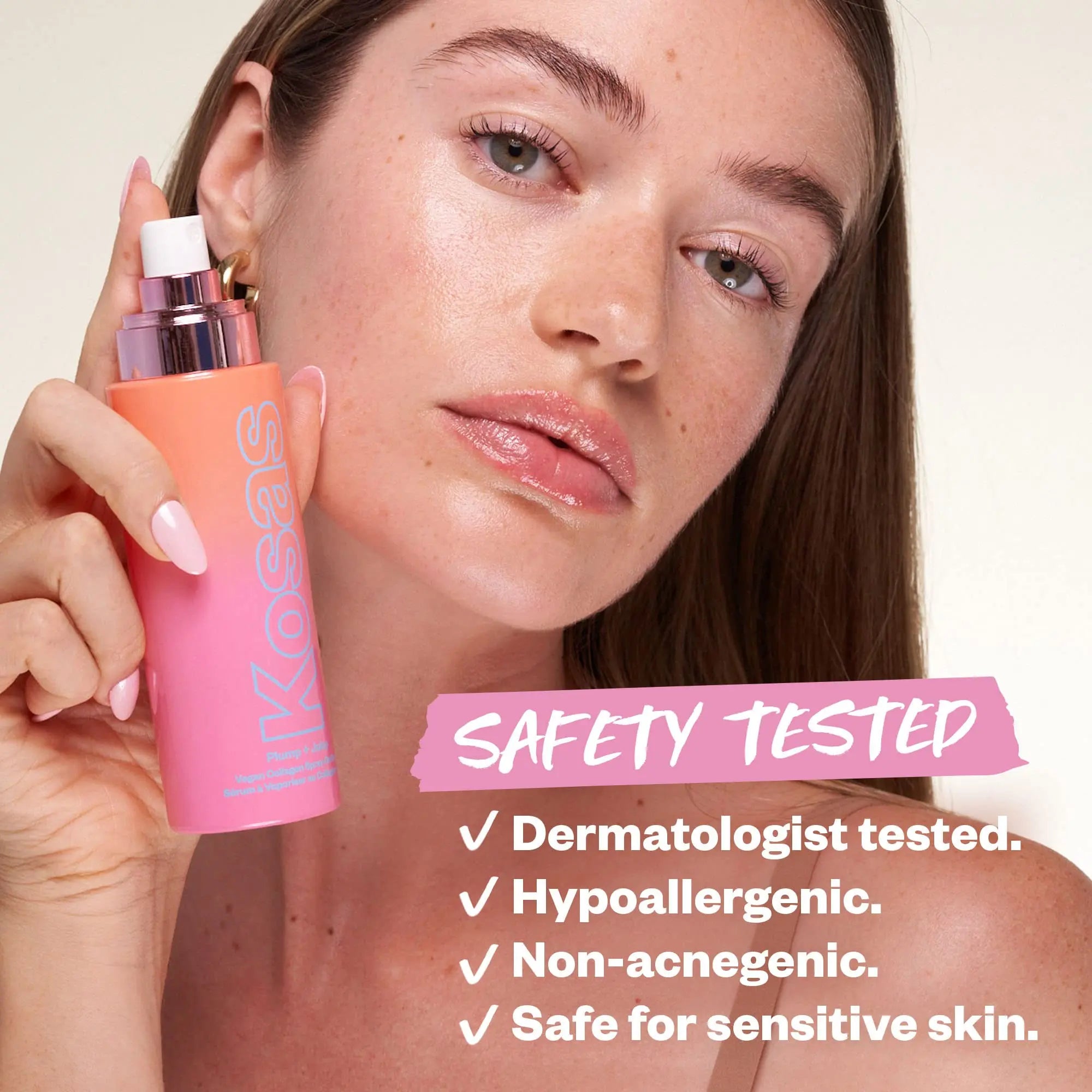 Kosas Plump and Juicy Vegan Collagen Spray - On Serum, Made in USA - Visibly Firms, Soothes, and Hydrates the Skin - 3.38 Oz Kosas uk supplements