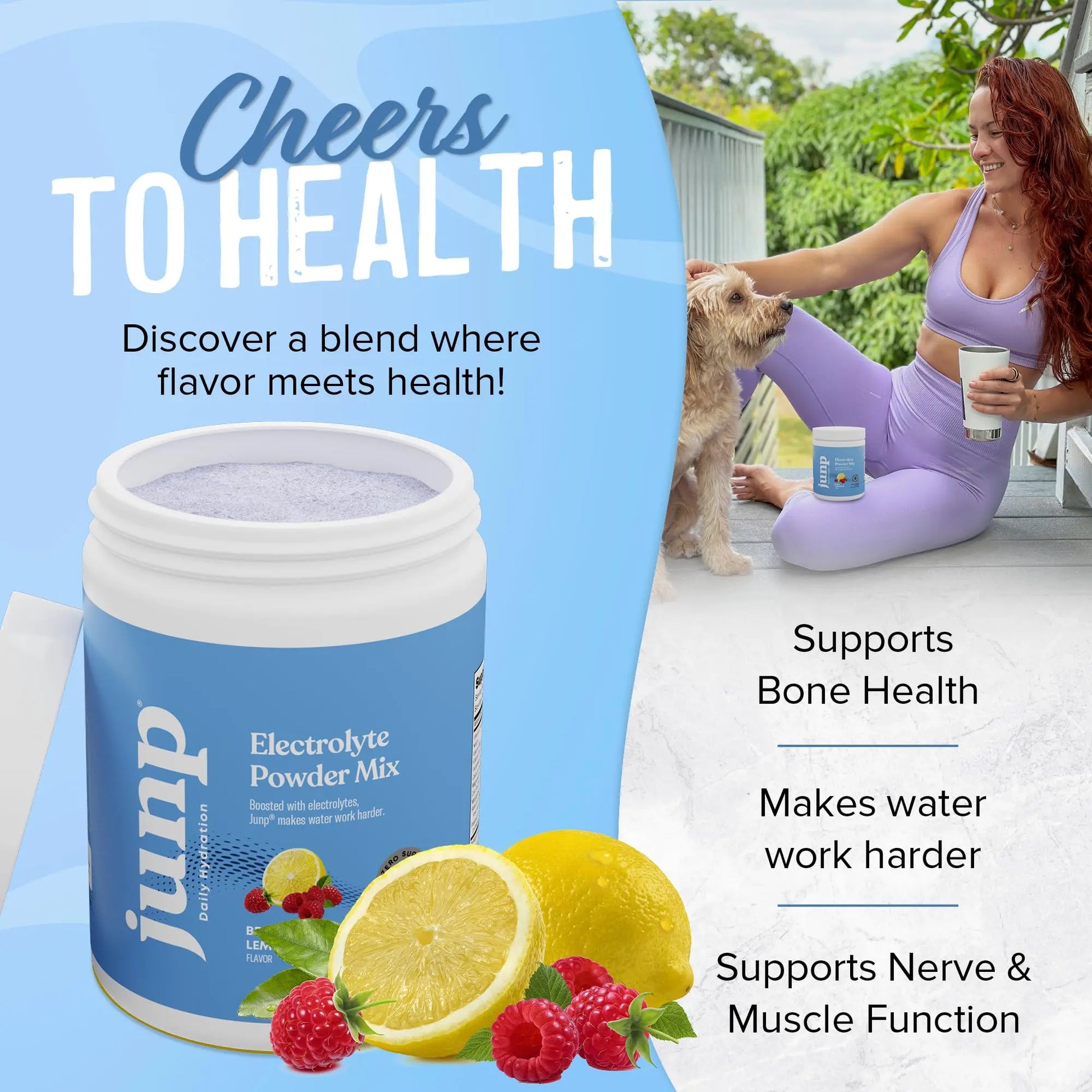 JUNP Electrolytes Powder No Sugar No Carbs – Berry Lemonade Keto Electrolyte Drink Mix - Potassium & Salt Hydration Powder Electrolytes - Zero Calorie Sugar Free Electrolyte Powder, 90 Servings JUNP uk supplements
