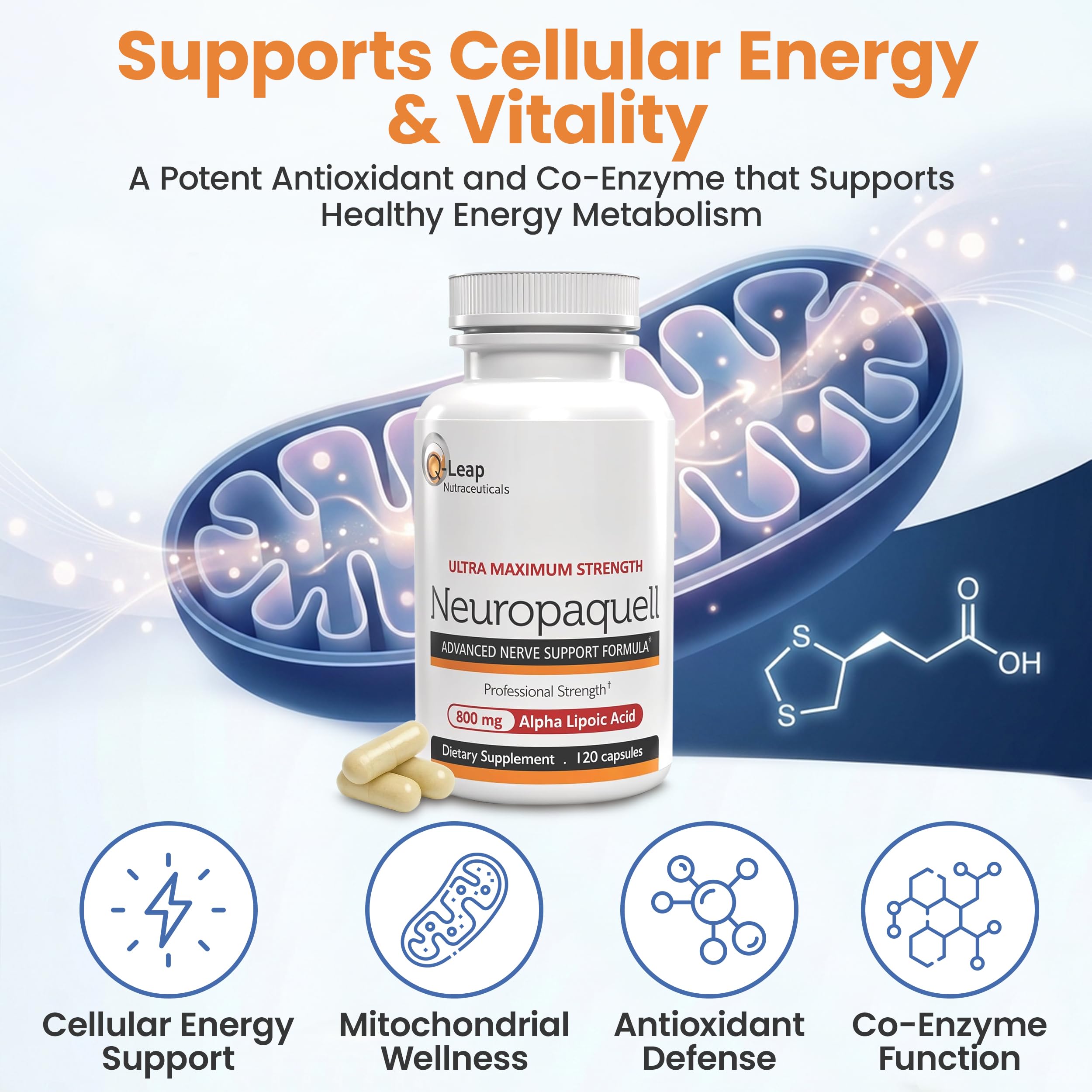 Platinum Health Alpha Lipoic Acid for Neuropathy Nerve Pain Support, Supplement, B Vitamins, L Arginine, All Natural Maximum Strength Neuropaquell for Discomfort in Feet, Hand, Toes,120 Capsules,800mg Platinum Health uk supplements
