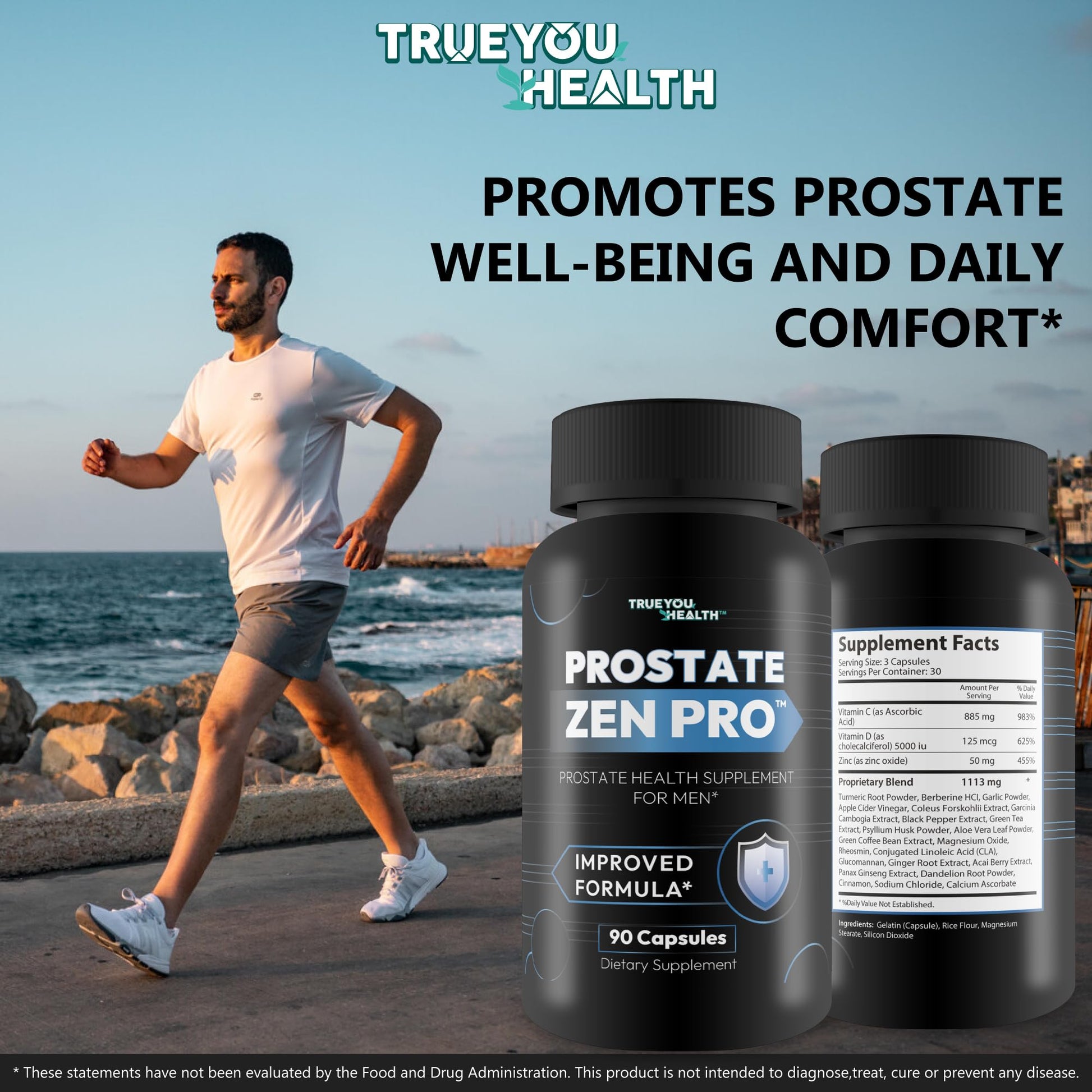 Prostate Zen Pro - Improved Formula - Our Best Prostate Health Supplement for Men - Our Best Prostate Support Supplement for Men’s Health - Natural Prostate Genix ProstaZen True You Health uk supplements