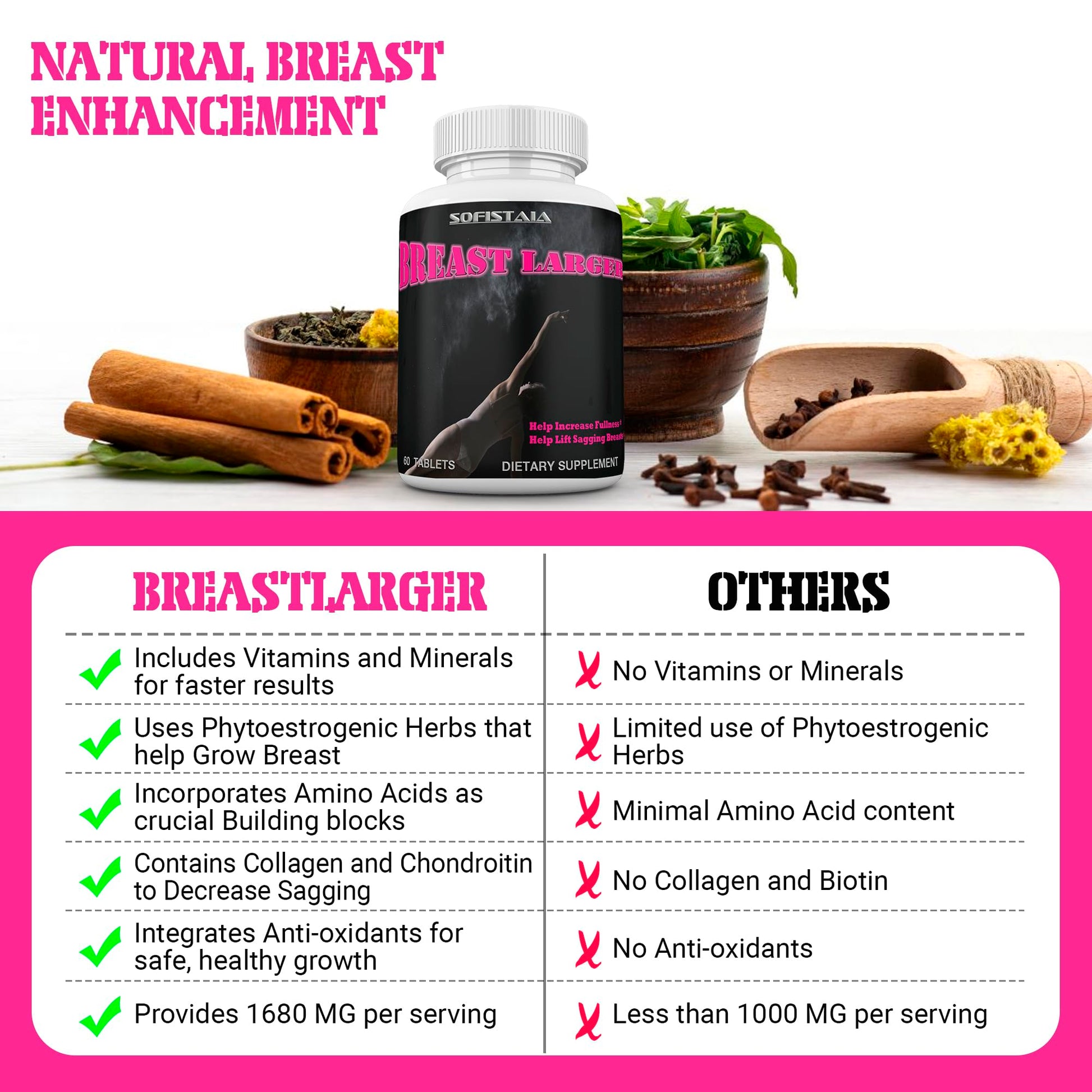 BEAUTIFYEM Breast Larger Breast Enhancement Formula with Natural Ingredients for Bigger Breast Growth and Firmness Pills BEAUTIFYEM uk supplements