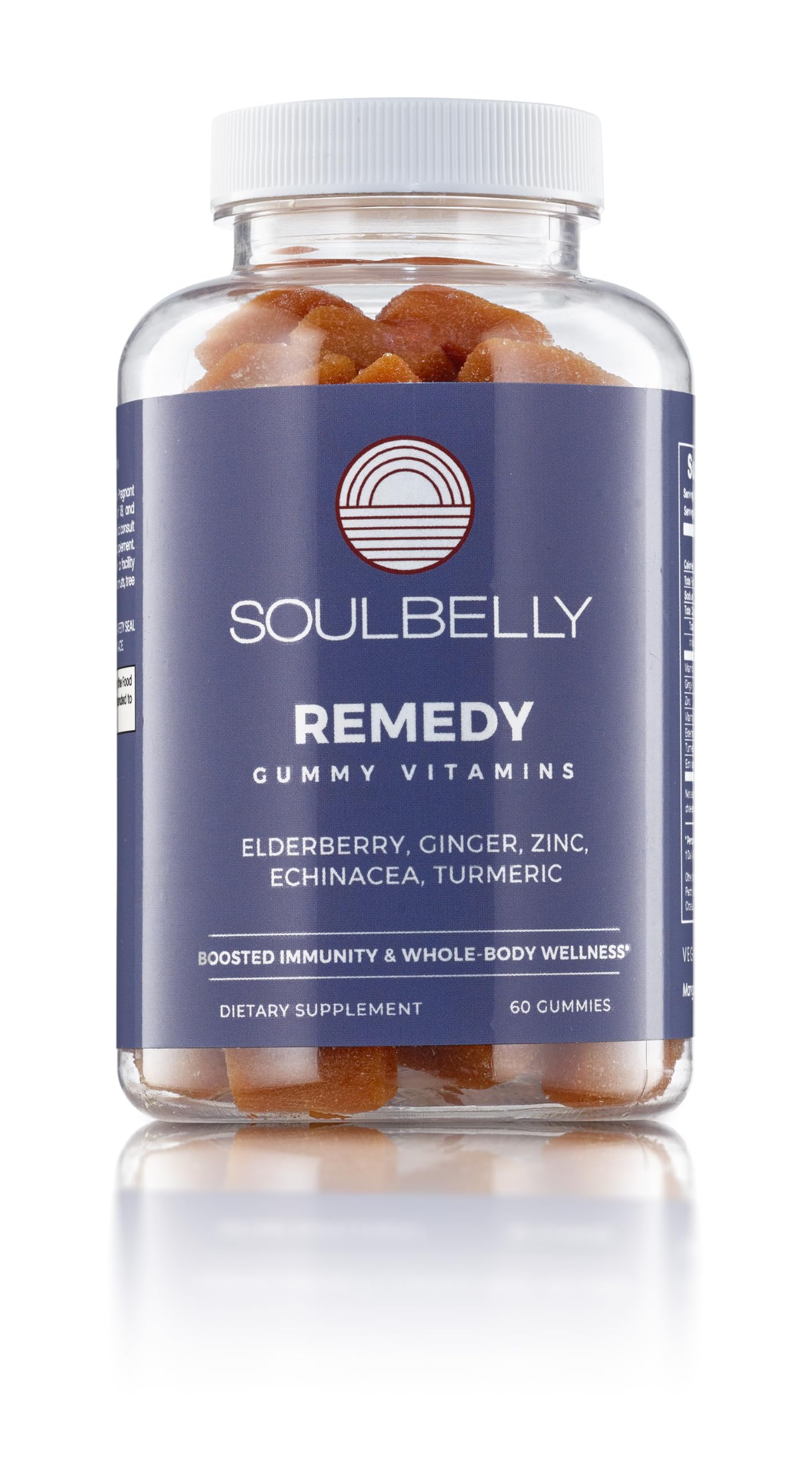 SOULBELLY Super Immunity | Remedy Vitamin Gummies for Immune Support | Vegan | Gluten-Free | Non-GMO | 60 Count SOULBELLY uk supplements