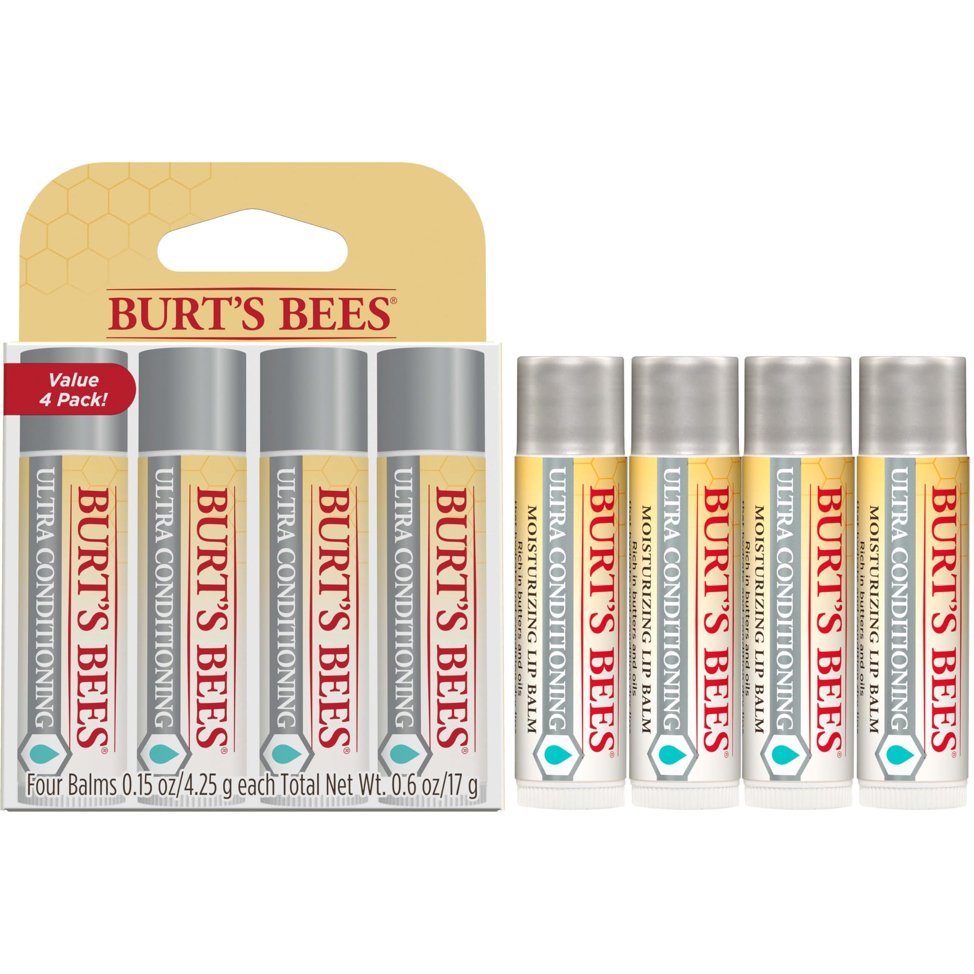 Burt's Bees Easter Basket Stuffers, Balm Bouquet Lip Balm Set, Original Beeswax, Vanilla Bean, Cucumber Mint, Coconut & Pear Pack, Natural Origin Lip Treatment, 4 Tubes, 0.15 oz. Burt's Bees uk supplements