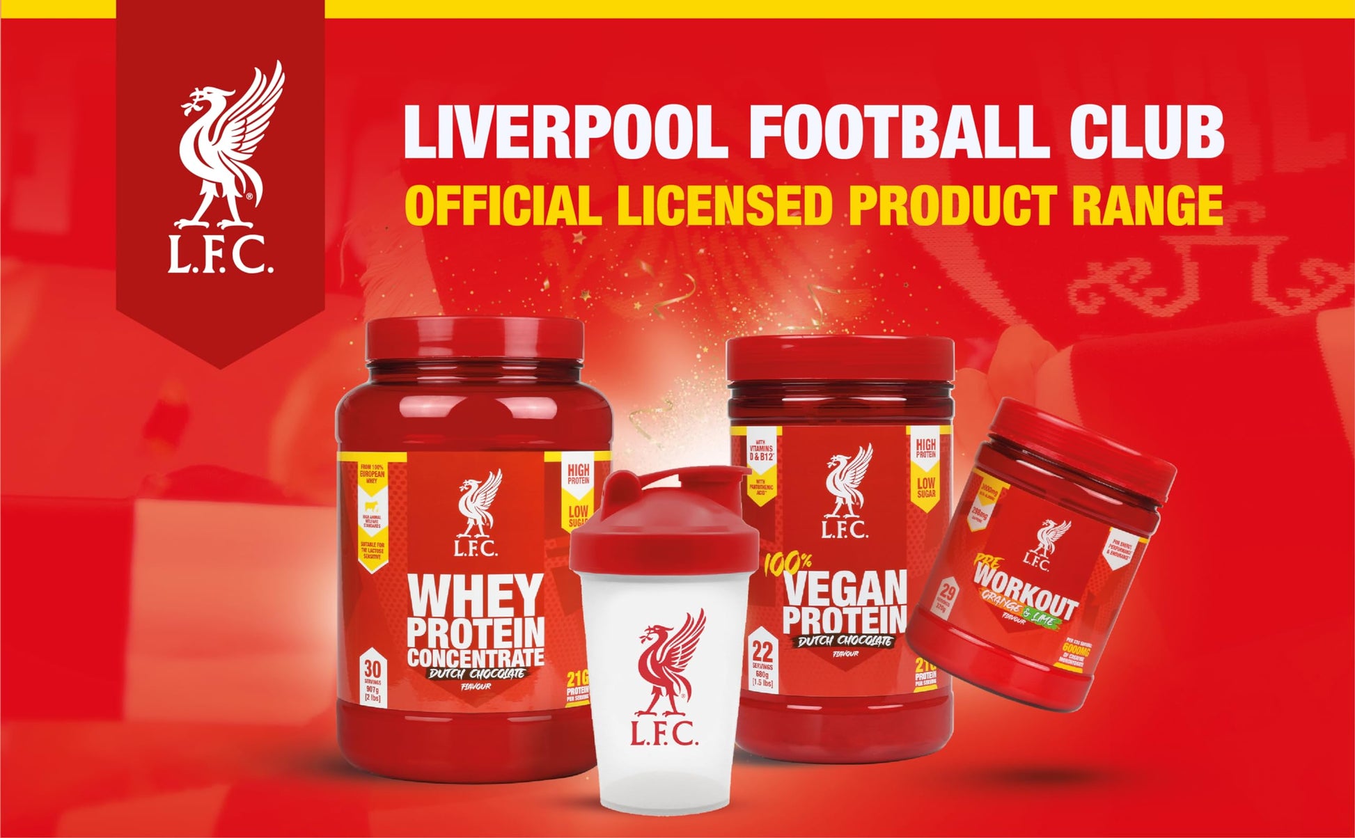 LFC Vegan Protein Powder Banana Caramel Flavour 680g 100% Vegan Protein Powder 21g High Protein, Vector Consumer uk supplements