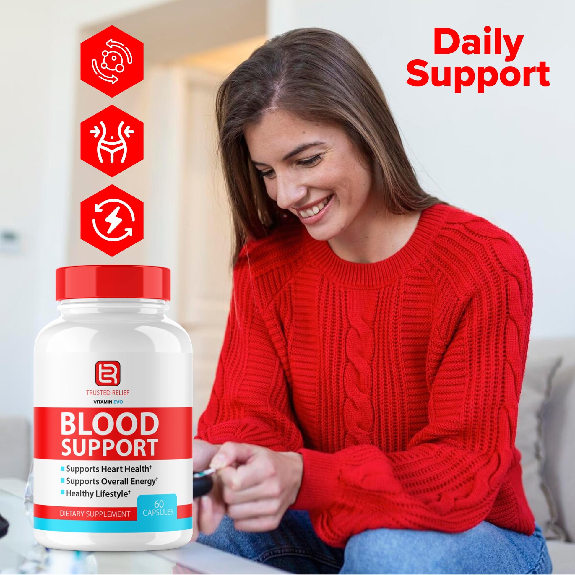 (2 Pack) Trusted Relief Blood Support Capsules, Trusted Relief Advanced Strength Glycogen Reviews Healthy Levels Support Supplement, TrustedRelief Maximum Blood Support Formula Supplement (120 Caps) Vitamin Evo uk supplements