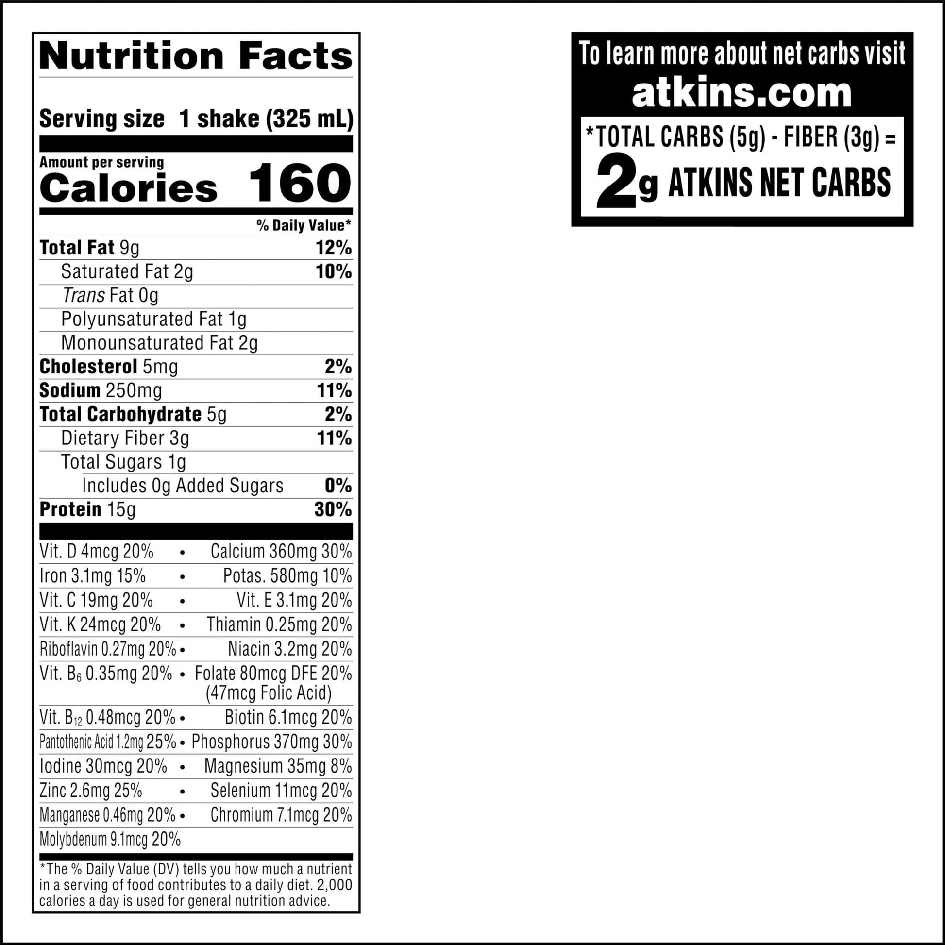 Atkins Milk Chocolate Delight Protein Shake, 15g Protein, Low Glycemic, 2g Net Carb Atkins uk supplements