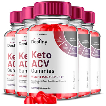 (5 Pack) Destiny Keto ACV Gummies, Destiny Keto ACV Gummies Advanced Weight Loss Titan Labs uk supplements