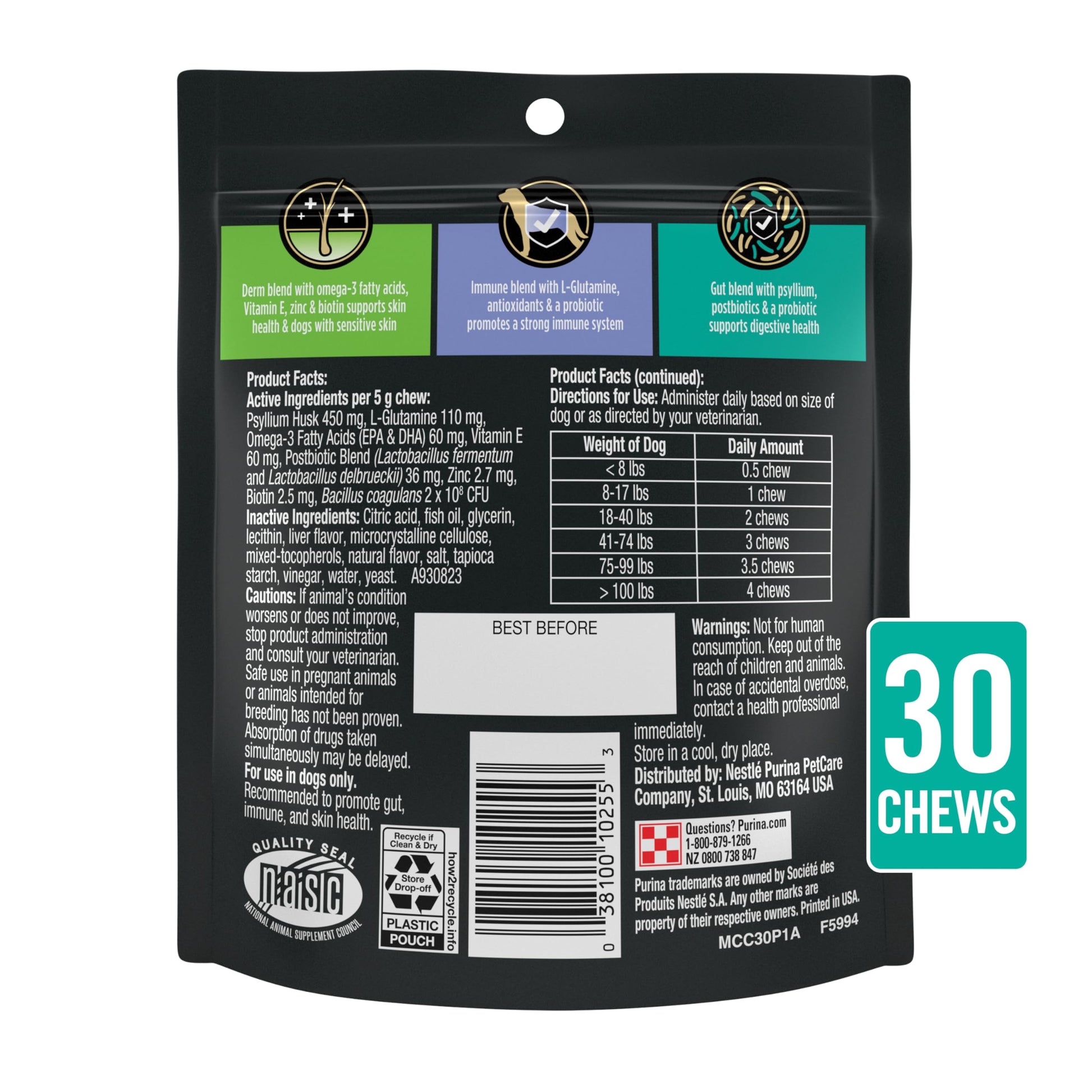 Purina Pro Plan Veterinary Supplements Multi Care Dog Supplements - 30 ct. Pouch Pro Plan Veterinary Diets uk supplements