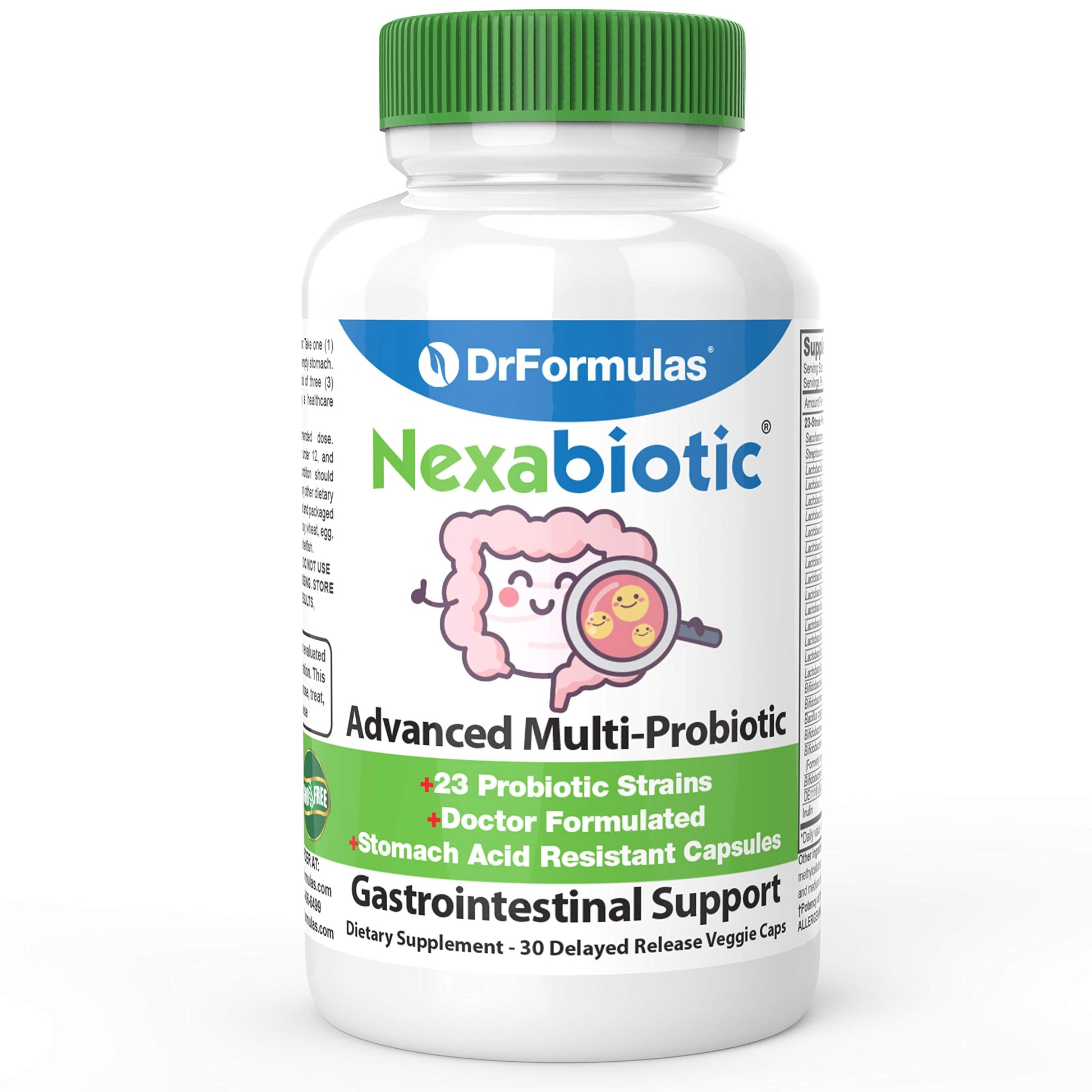 DrFormulas Nexabiotic 23 Multi Probiotic for Women and Men - Dr. formulated with Lactobacillus Acidophilus, Bifidobacterium Infantis, Saccharomyces Boulardii, 17.25 Billion CFUs DrFormulas uk supplements