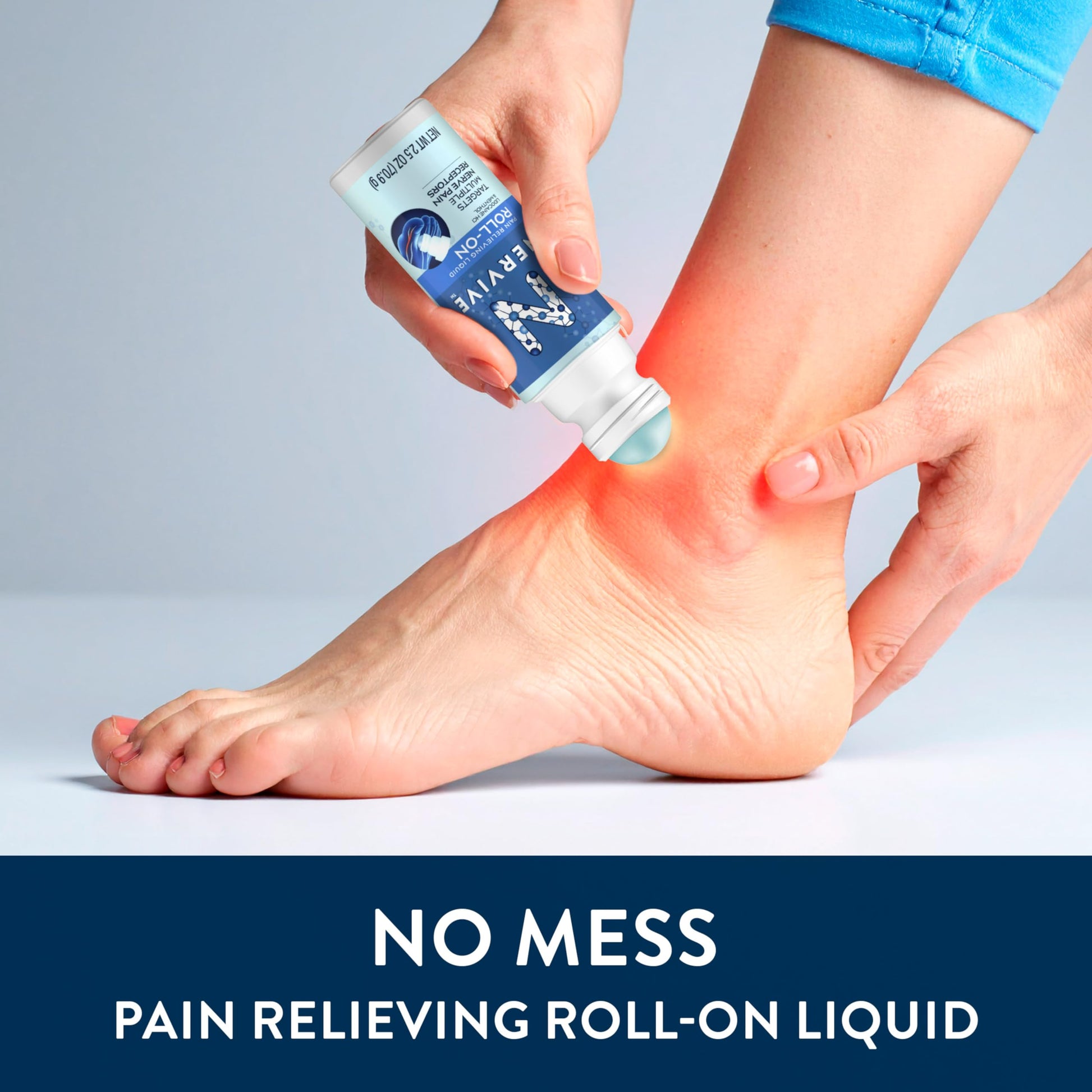 Nervive Pain Relieving Roll On, Lidocaine Roll On, Nervive Pain Relief, Lidocaine Topical, Foot Pain, Leg Pain, Hand Pain, Max Strength Formula, 2.5oz Nervive uk supplements