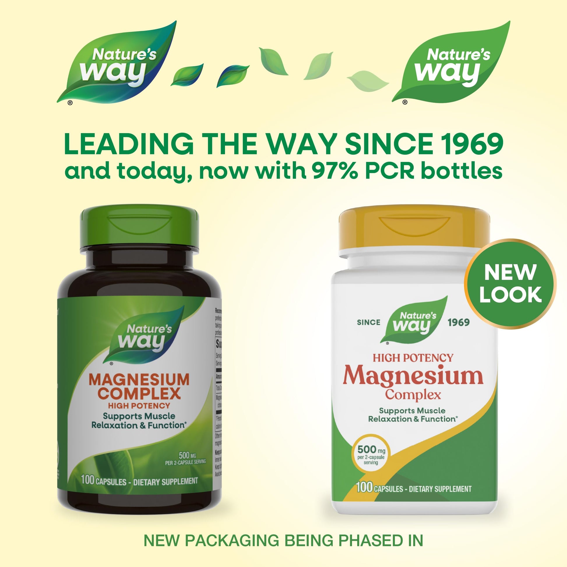 Nature's Way Magnesium Complex, Supports Muscle Relaxation*, Muscle Function*, Promotes a sense of Calm*, Magnesium Citrate and Oxide, 100 Capsules Nature's Way uk supplements