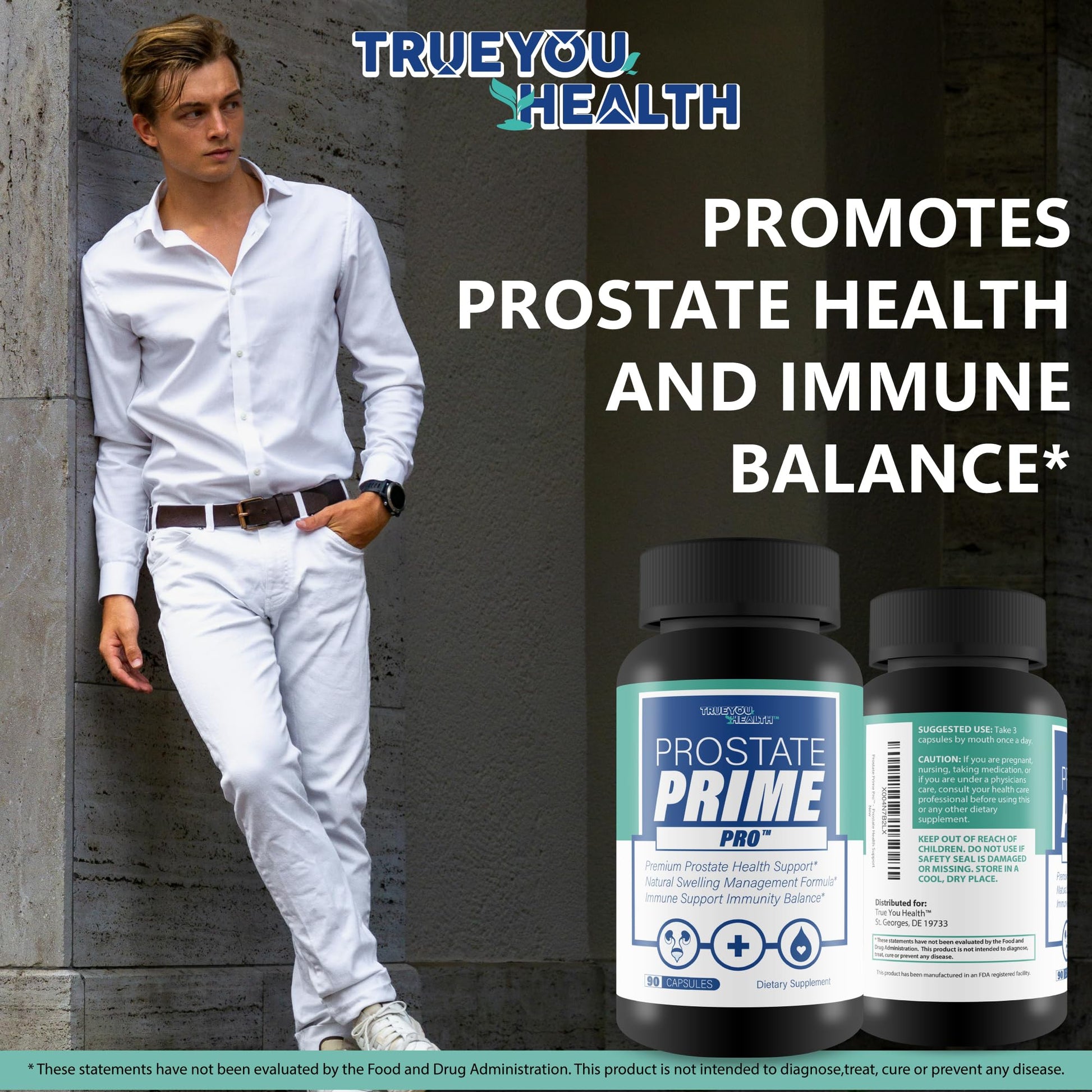 Prostate Prime Pro - Improved Formula - Our Best Prostate Support Supplement For Men’s Health - Natural Prostatitis Prostate Health - Natural Prostate Remedies - Men Prostate Vitamin Prostaprime Pills True You Health uk supplements