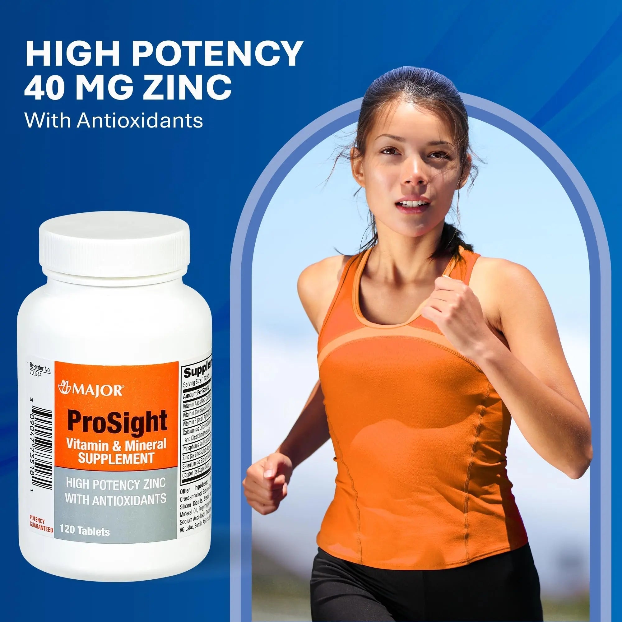 MAJOR ProSight Vitamin and Mineral Supplement - Daily Multivitamin for Women and Men with High Potency Zinc MAJOR uk supplements
