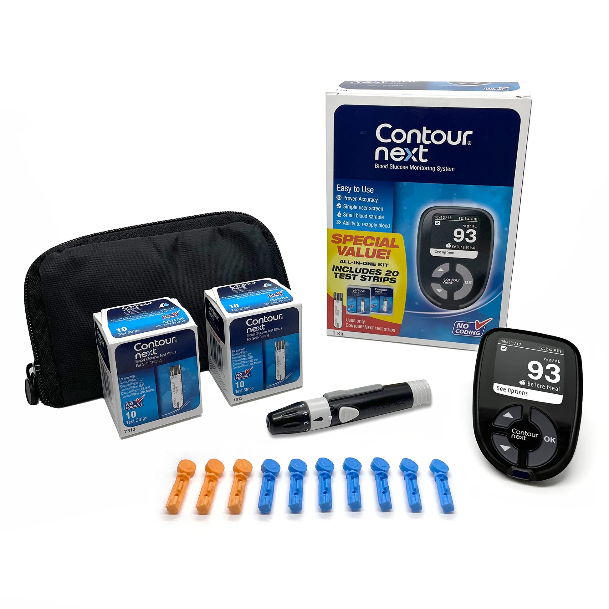 Ascensia Contour Next Blood Glucose Monitoring System – All-in-One Kit Heath Secret uk supplements
