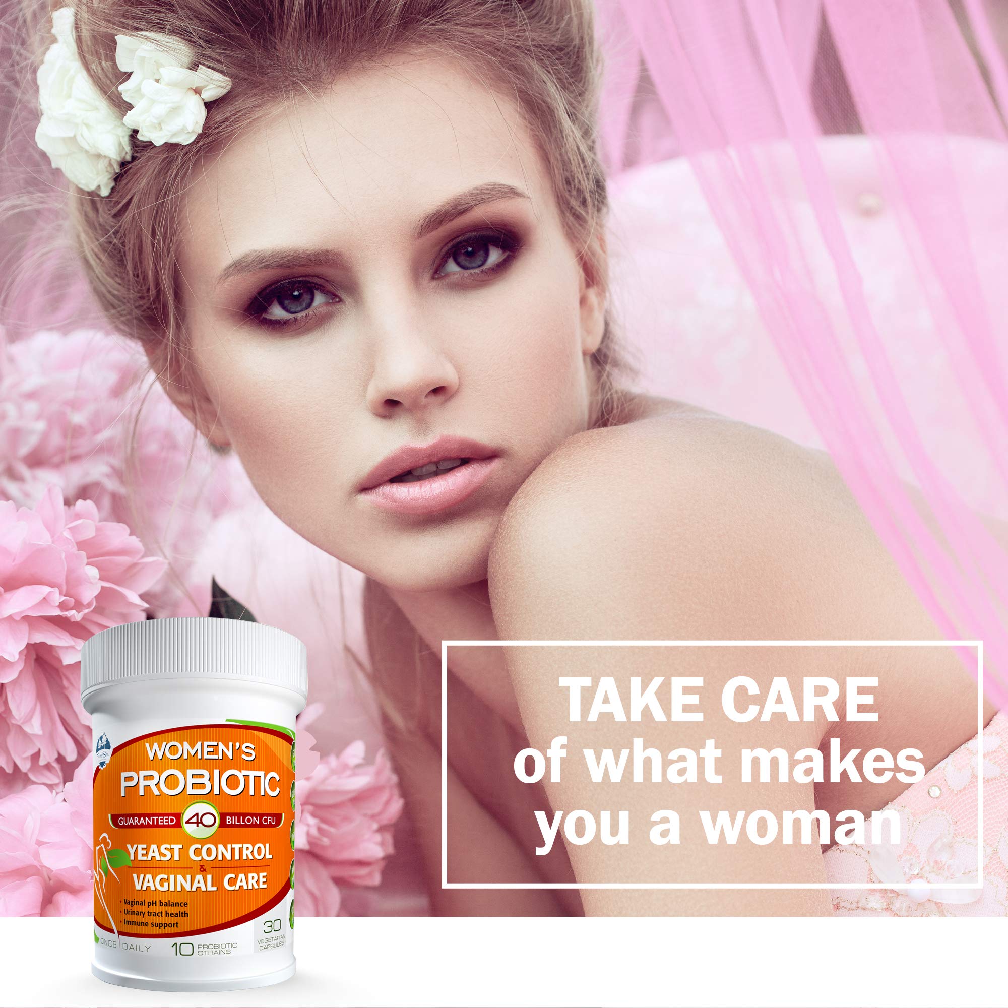 TAIGASEA Probiotics for Women, 40 Billion CFU, 10 Strains for Yeast Control, Vaginal and Urinary Tract Health TAIGASEA uk supplements
