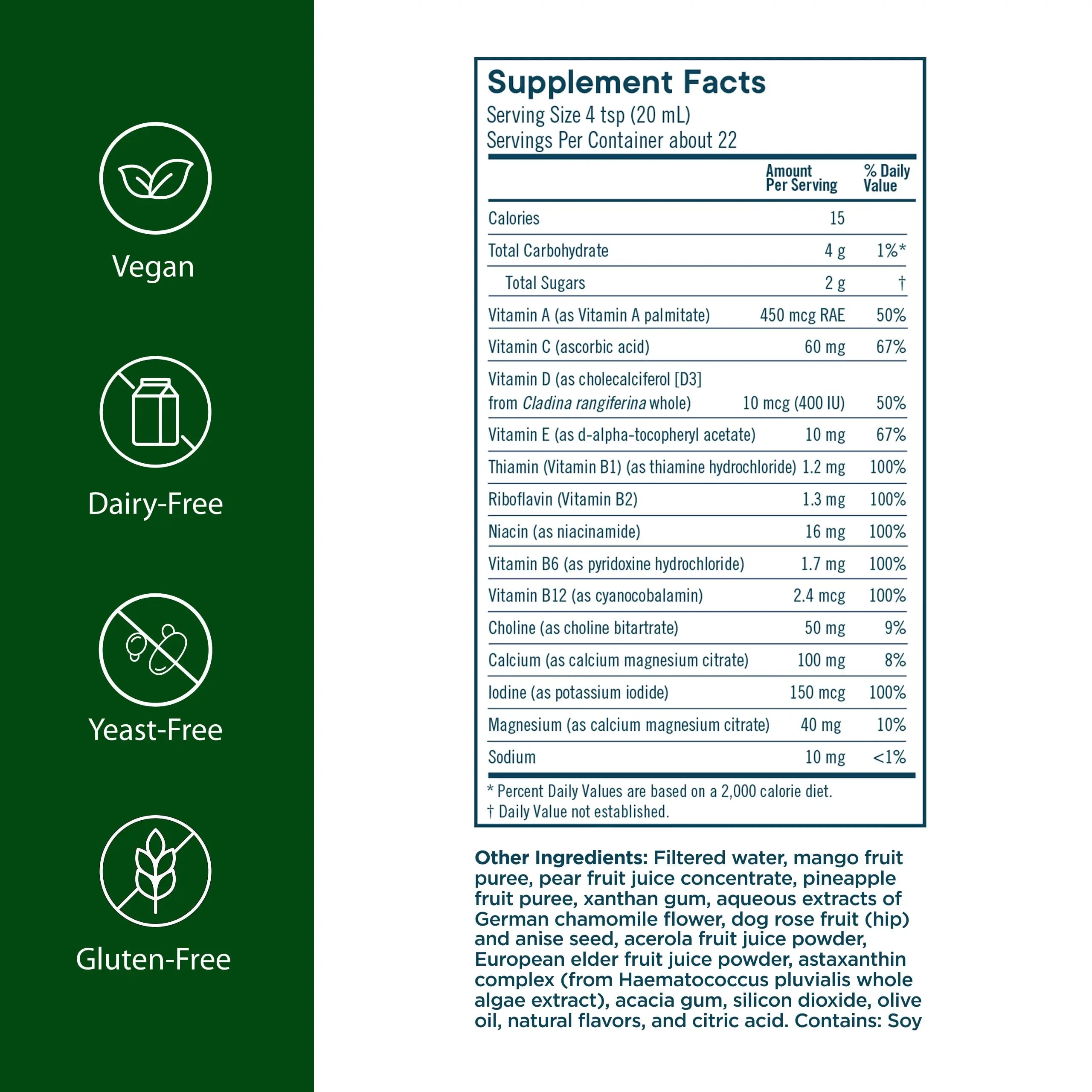 Flora - Daily Multi Essentials+, Liquid Multivitamin Formula, 13 Essential Vitamins & Minerals, 15 Fl Oz Flora uk supplements