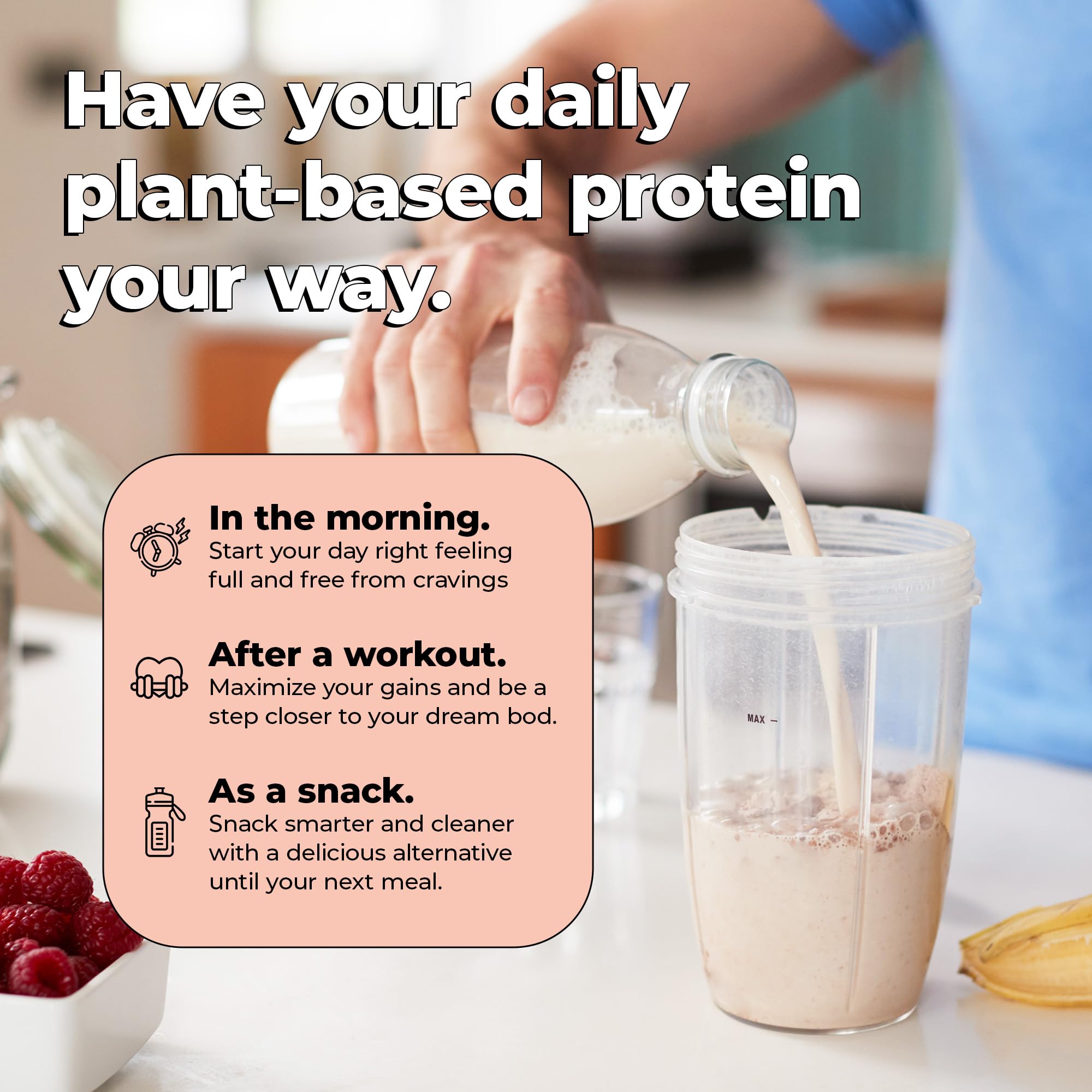 Future Kind Vegan Protein Powder, Vanilla, Pea Plant Protein for Lean Muscle with Iron & Fiber, Whey-Free, Sugar-Free, Soy-Free, Non-Dairy (34 Servings) Future Kind uk supplements