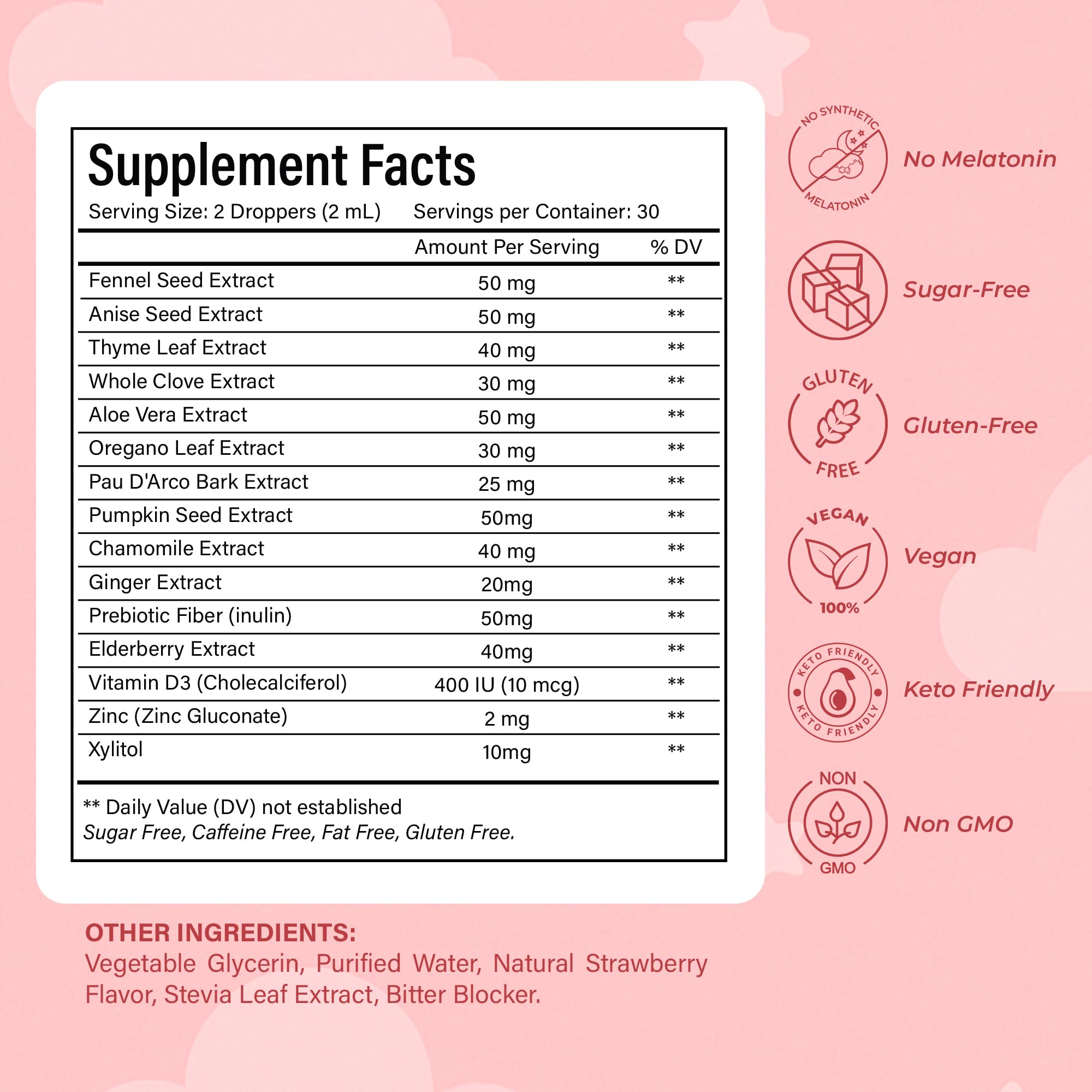 NutraPeaks Kids Liquid Botanical Drops – Natural Blend with Prebiotics, Chamomile, Ginger & Elderberry – Sugar-Free, Alcohol-Free, Non-GMO – 2 fl oz NutraPeaks uk supplements