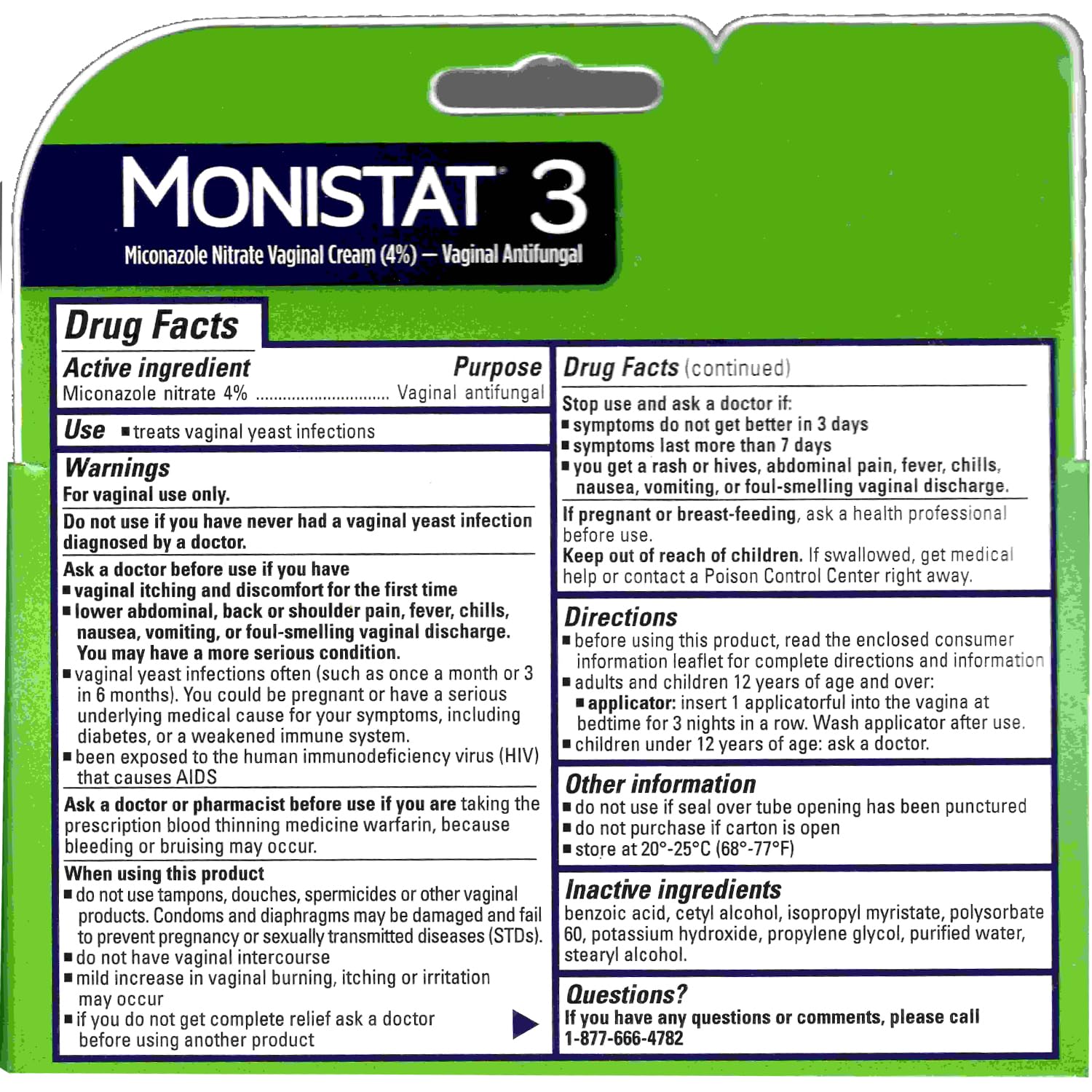 Monistat 3 Cream, 3-Day Treatment for Women: 1x Reusable Applicator & 1x 25g External Anti-Itch Cream Bundle (Pack of 2) Monistat uk supplements