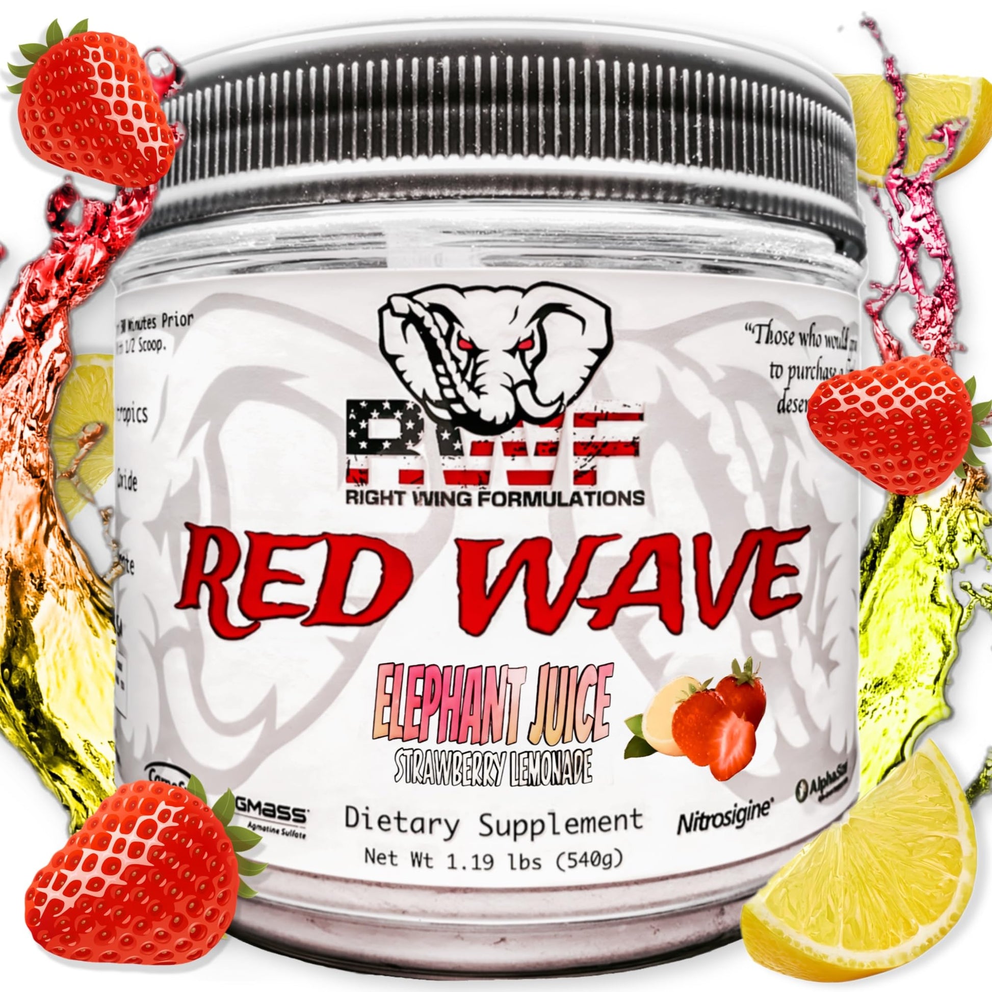Red Wave Pre Workout Powder With Creatine, Perfect For Men And Women Right Wing Formulations uk supplements