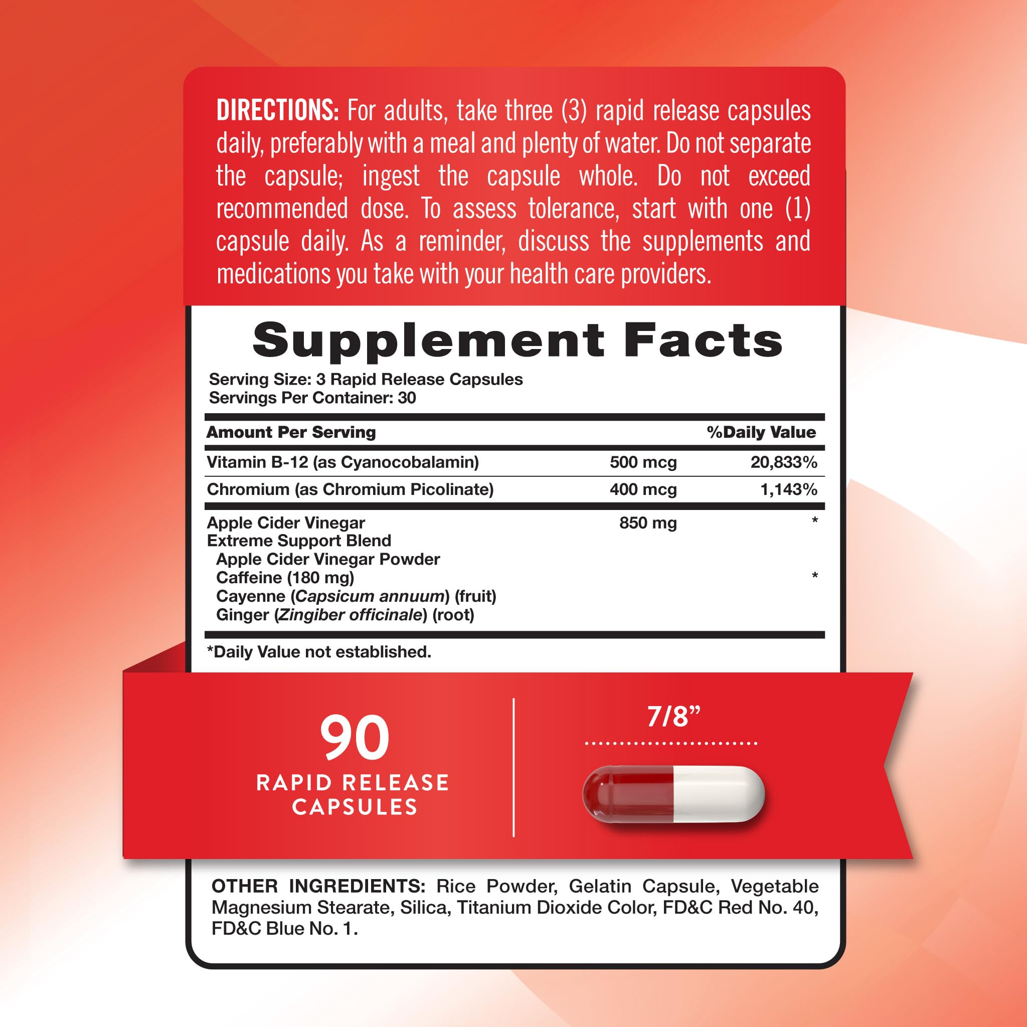Nature's Truth Apple Cider Vinegar Pills | 90 Capsules | Non-GMO & Gluten Free Supplement Nature's Truth uk supplements