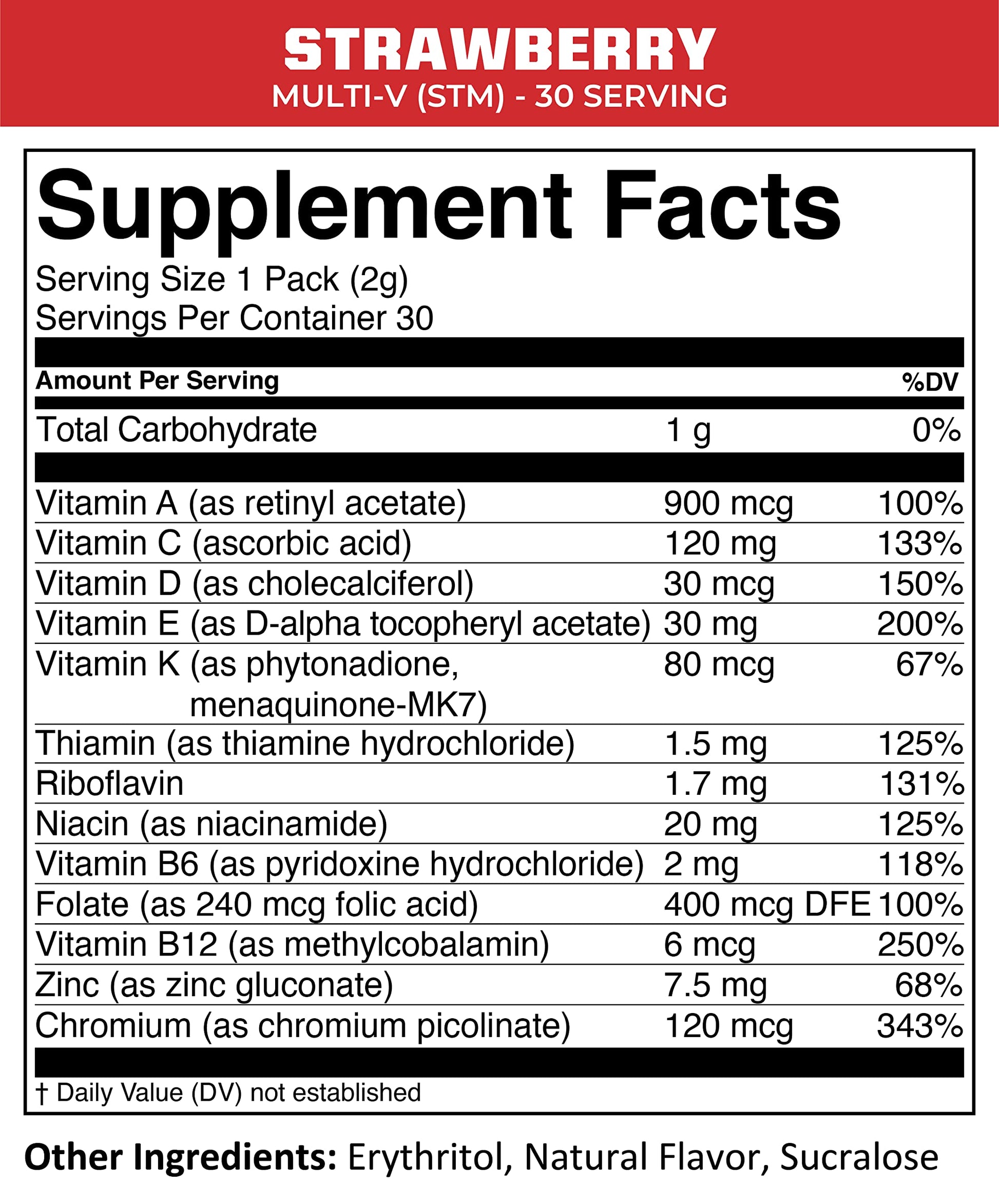 MTN OPS Multi‑V STM On‑the‑Go Daily Multivitamin for Men, Women & Kids – Straight‑to‑Mouth Vitamin C D3 B Zinc Packs – Gluten Free, Natural Flavors, 30 Servings MTN OPS uk supplements