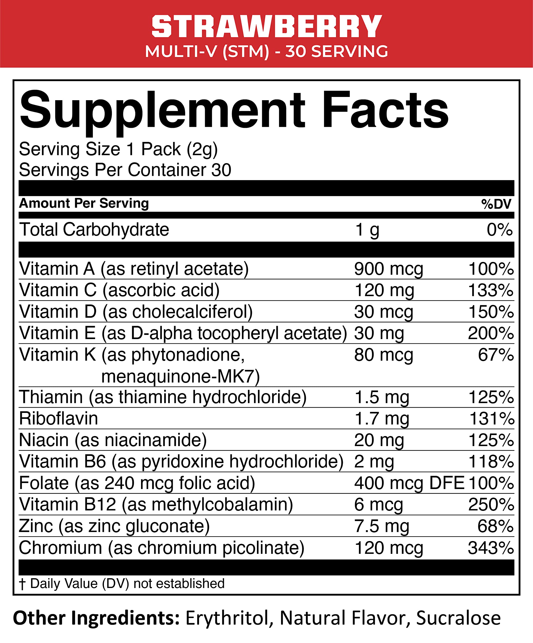 MTN OPS Multi‑V STM On‑the‑Go Daily Multivitamin for Men, Women & Kids – Straight‑to‑Mouth Vitamin C D3 B Zinc Packs – Gluten Free, Natural Flavors, 30 Servings MTN OPS uk supplements