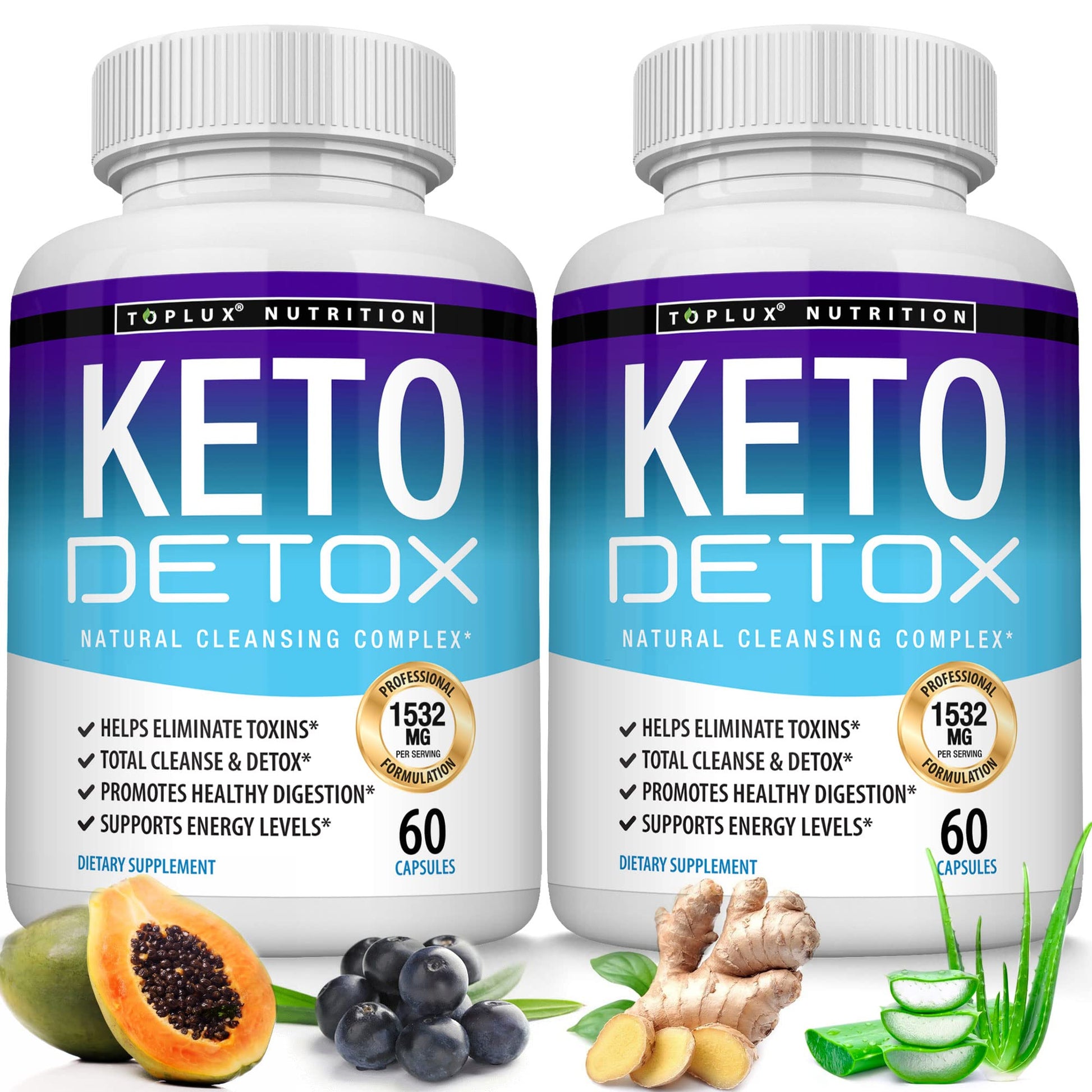 Toplux Keto Detox Pills Advanced Cleansing Extract – 1532 Mg Natural Acai Colon Toplux uk supplements