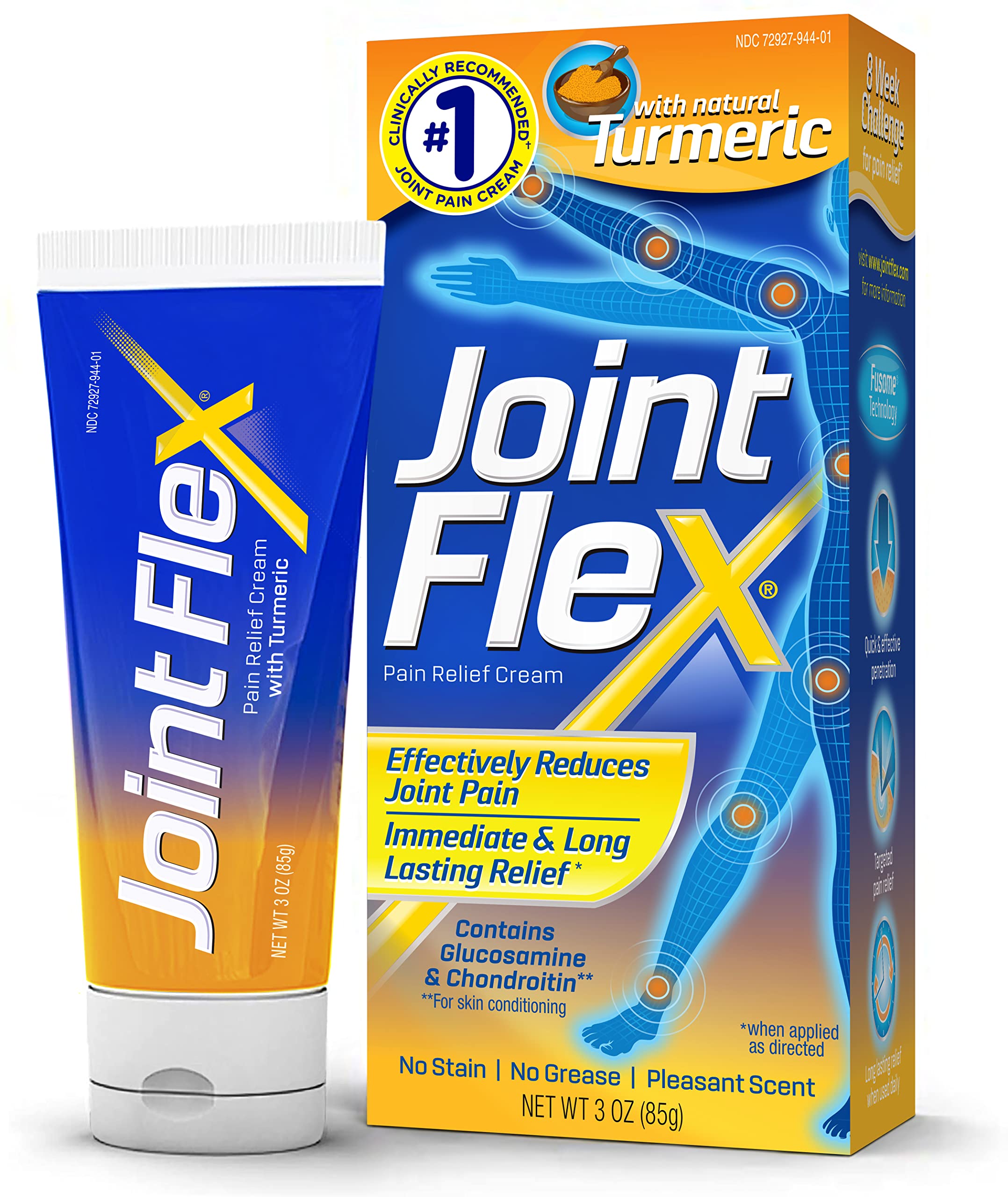 JOINTFLEX Pain Relief Cream with Turmeric, Arthritis Pain Relief, Joint Pain Relief, 3 Ounce Tube JointFlex uk supplements