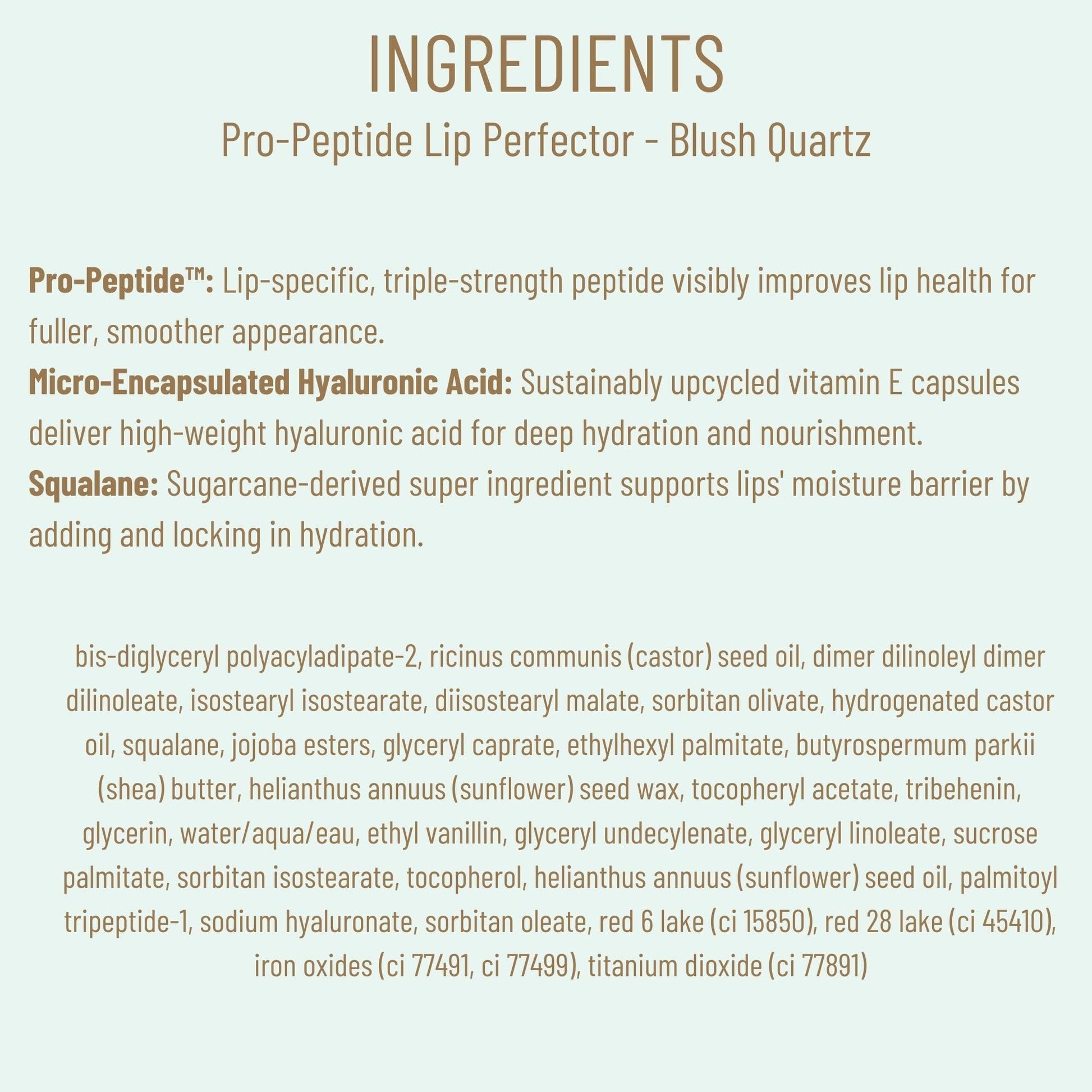 Biossance Pro-Peptide Lip Perfector – Triple-Treat Vegan Lip Balm – Deeply Hydrating with Pro-Peptides & Hyaluronic Acid – Enhances Natural Lip Color – Silky, Glossy Finish in Blush Quartz, Pink BIOSSANCE uk supplements