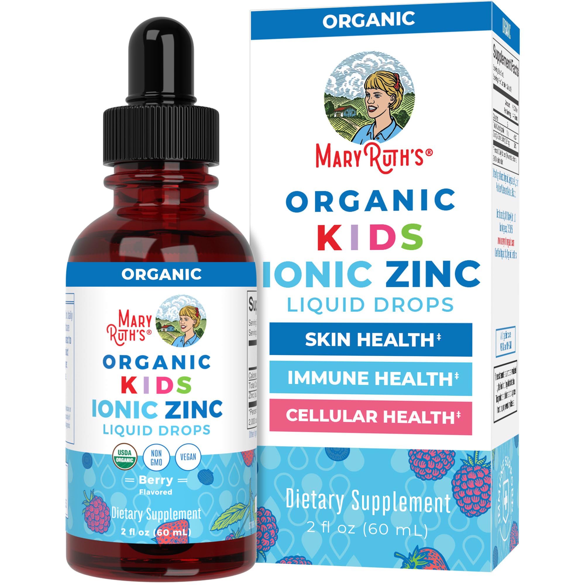 MaryRuth Organics Zinc Supplement for Immune Support, Immune Support Supplement for Kids, Ages 4-13, Zinc Sulfate, Vegan, USDA Organic, Glycerin Based, 2 Fl Oz MARYRUTH'S uk supplements
