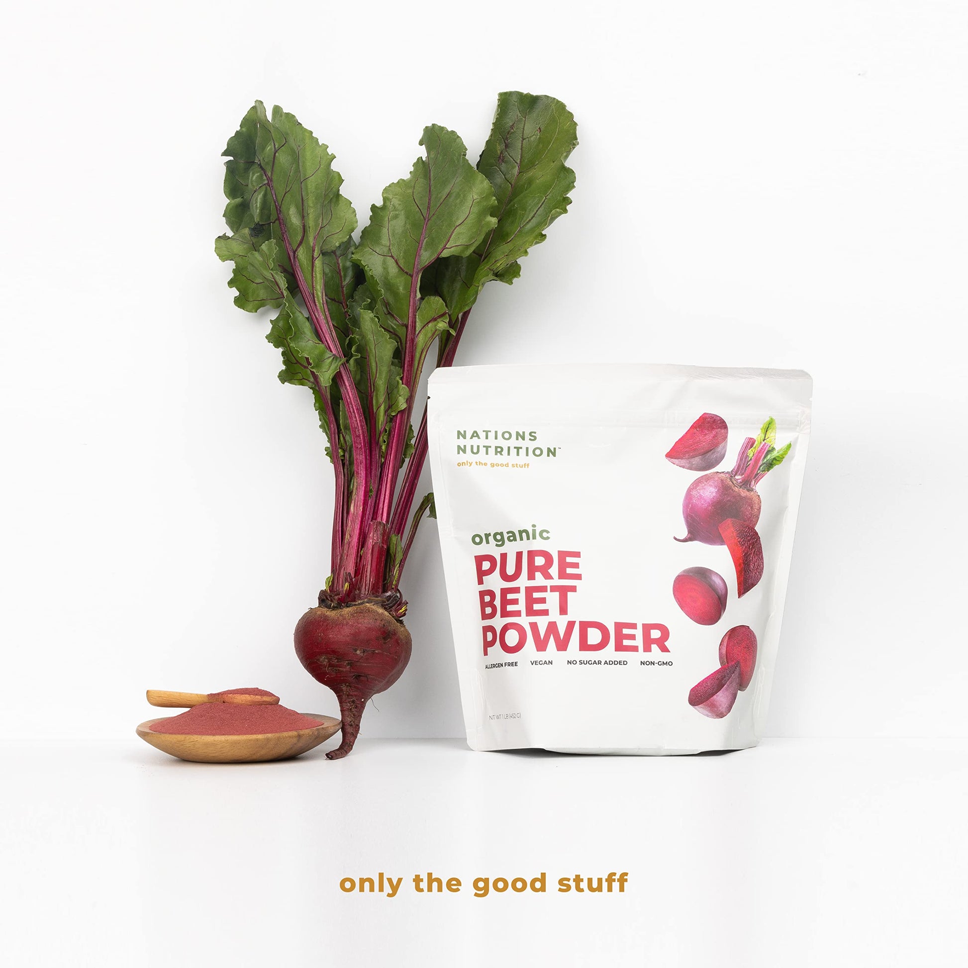 Nations Nutrition Pure Beet Root Powder Organic - Nitric Oxide Circulation Superfood Nations Nutrition uk supplements