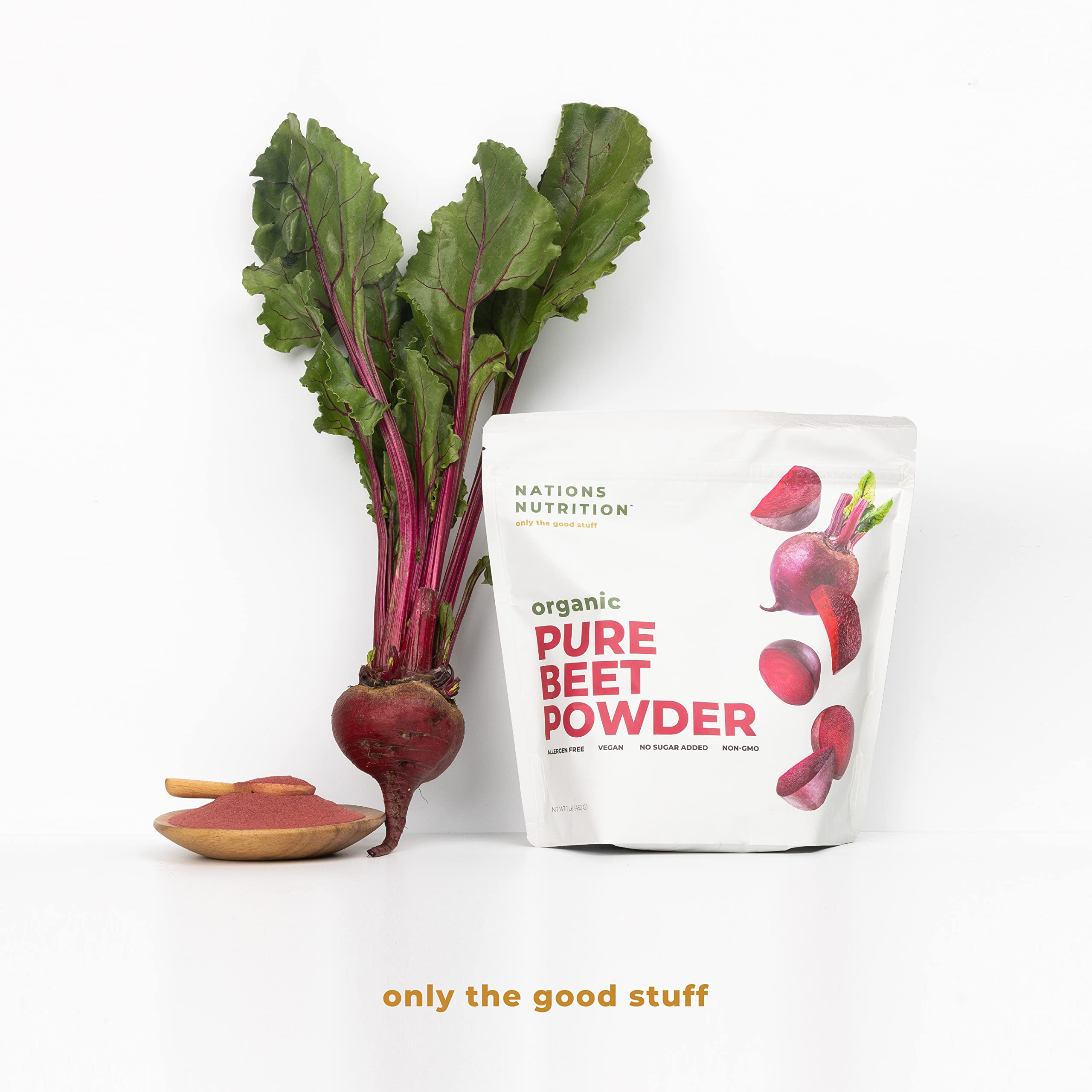 Nations Nutrition Pure Beet Root Powder Organic - Nitric Oxide Circulation Superfood Nations Nutrition uk supplements