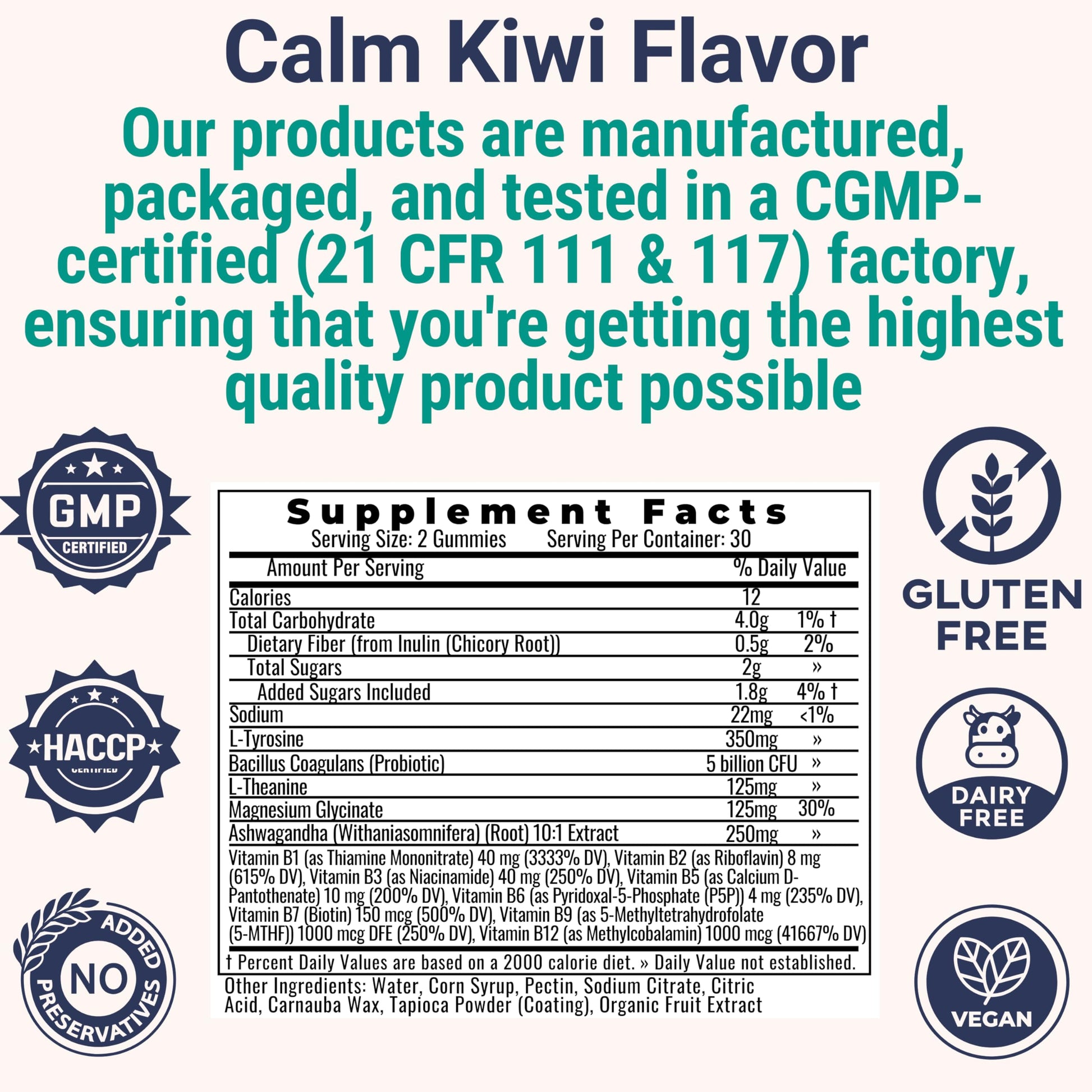 L-Tyrosine L-Theanine Methylated Vitamin B Complex Magnesium Glycinate Probiotic Fiber for Kids Adults Men Women w. Chicory Root Inulin 5-MTHF B12 P5P B6 B9 B5 B3 Powder Capsule Pill Supplement Alt SHIZAM uk supplements