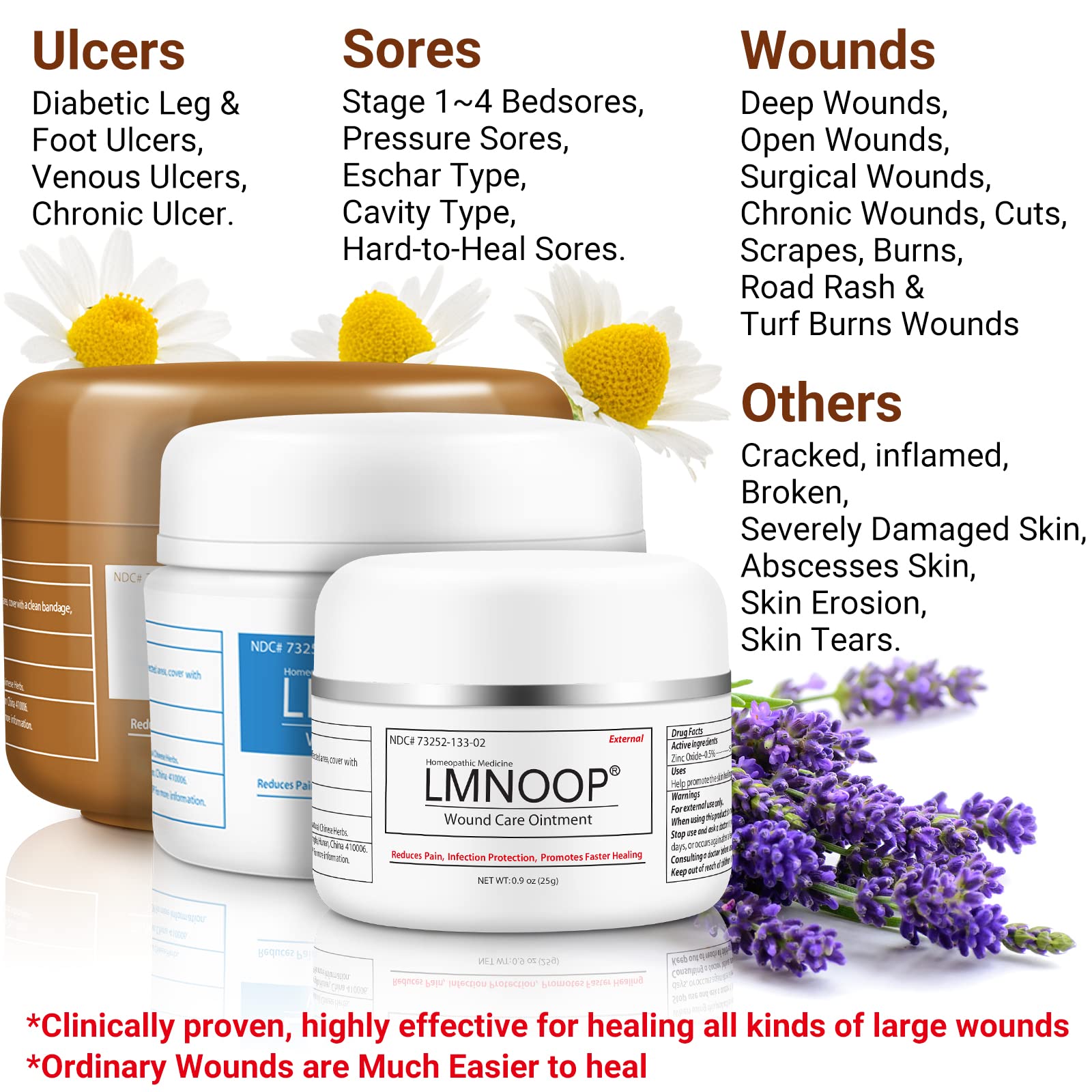 LMNOOP® Bed Sore Cream, Maximum Strength Wound Care Ointment for Infection Protection & Skin Repair LMNOOP uk supplements
