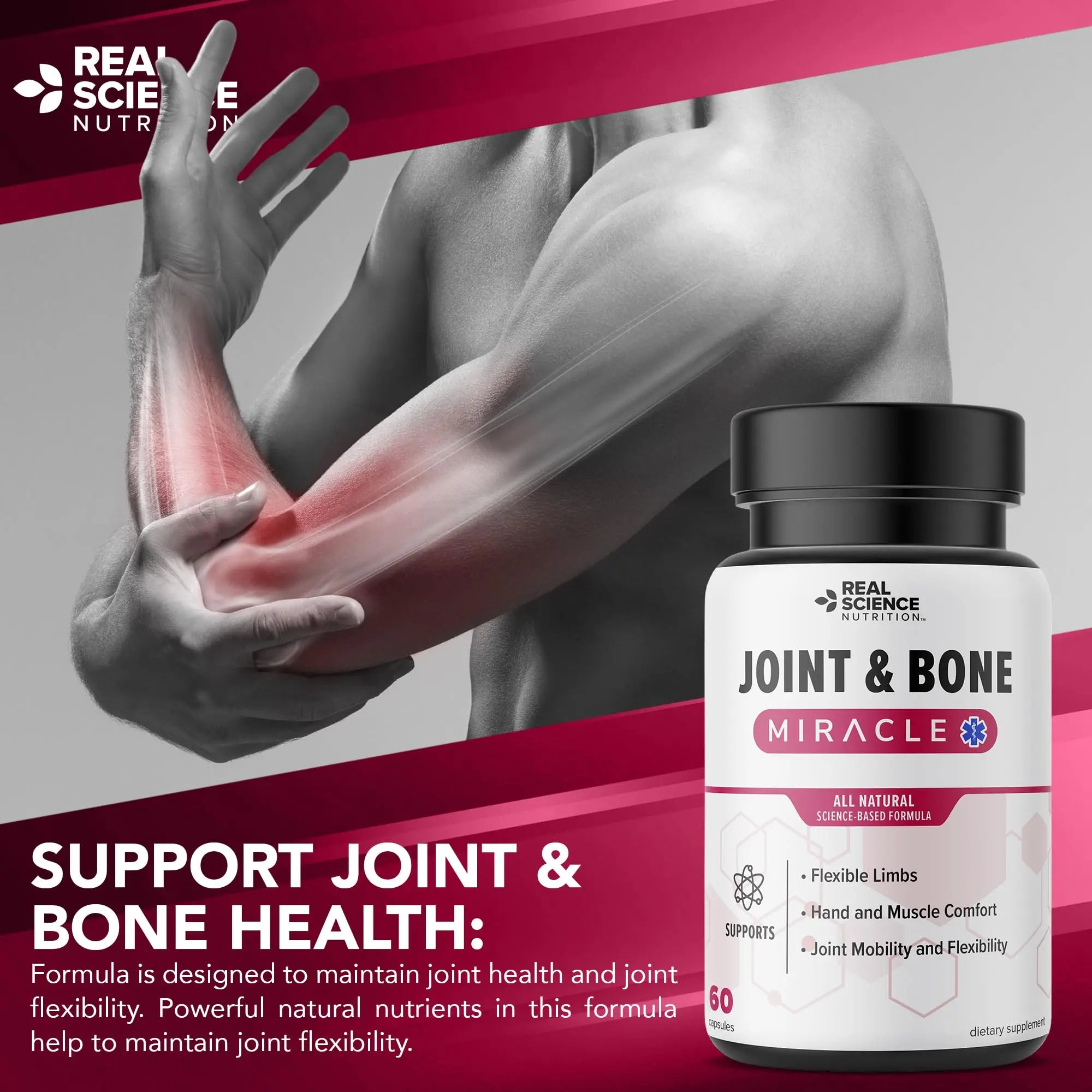 Real Science Nutrition Offers Joint & Bone Miracle for Enhanced Joint Mobility and Alleviating Muscle Discomfort Real Science Nutrition uk supplements