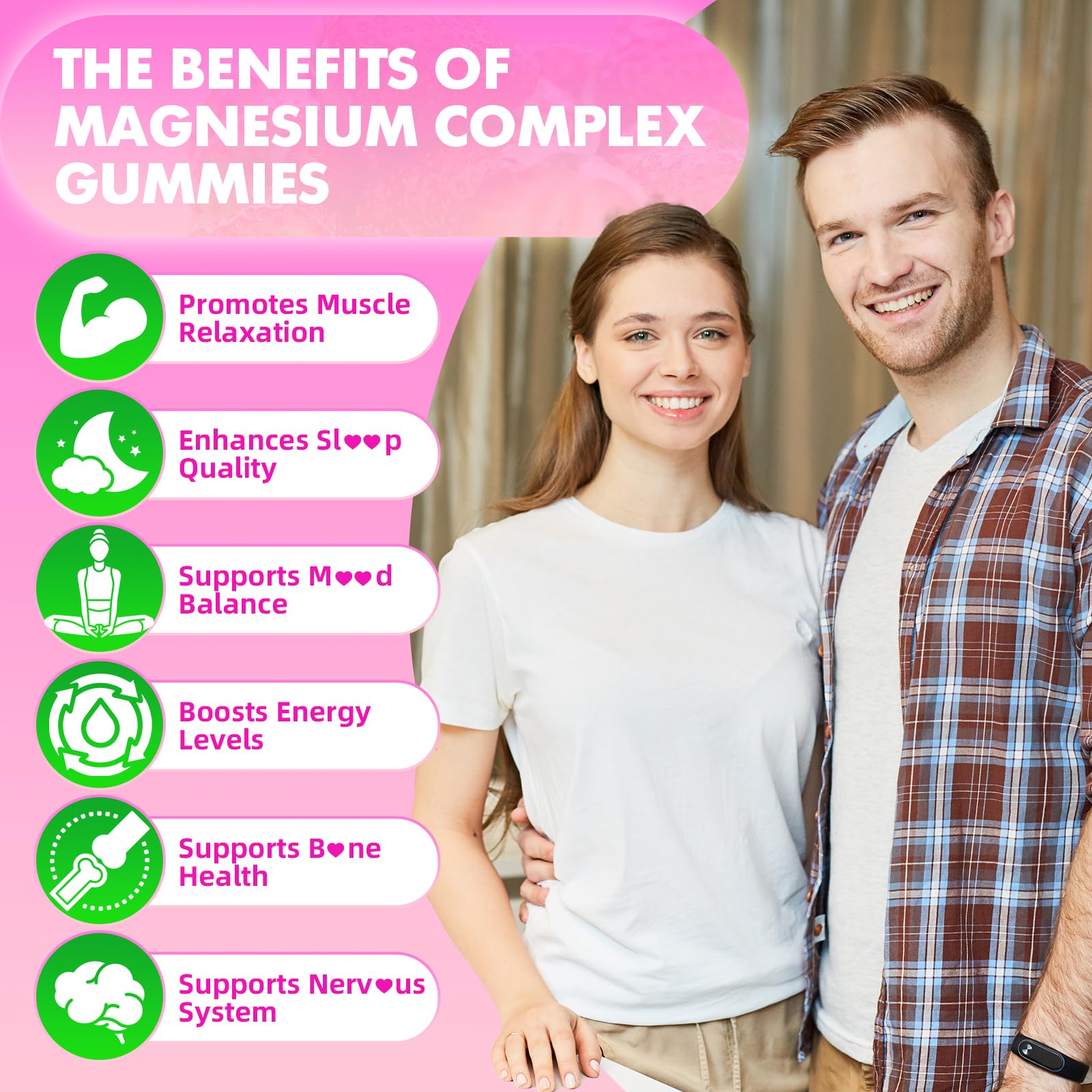 softbear Magnesium Complex Gummies for Women & Men & Kids, 8 in 1 Magnesium Complex Supplement 1000mg-Magnesium Glycinate,Citrate,Malate Supports Calm, Zzz, Muscle Cramp, Strawberry Flavor 120 Count softbear uk supplements