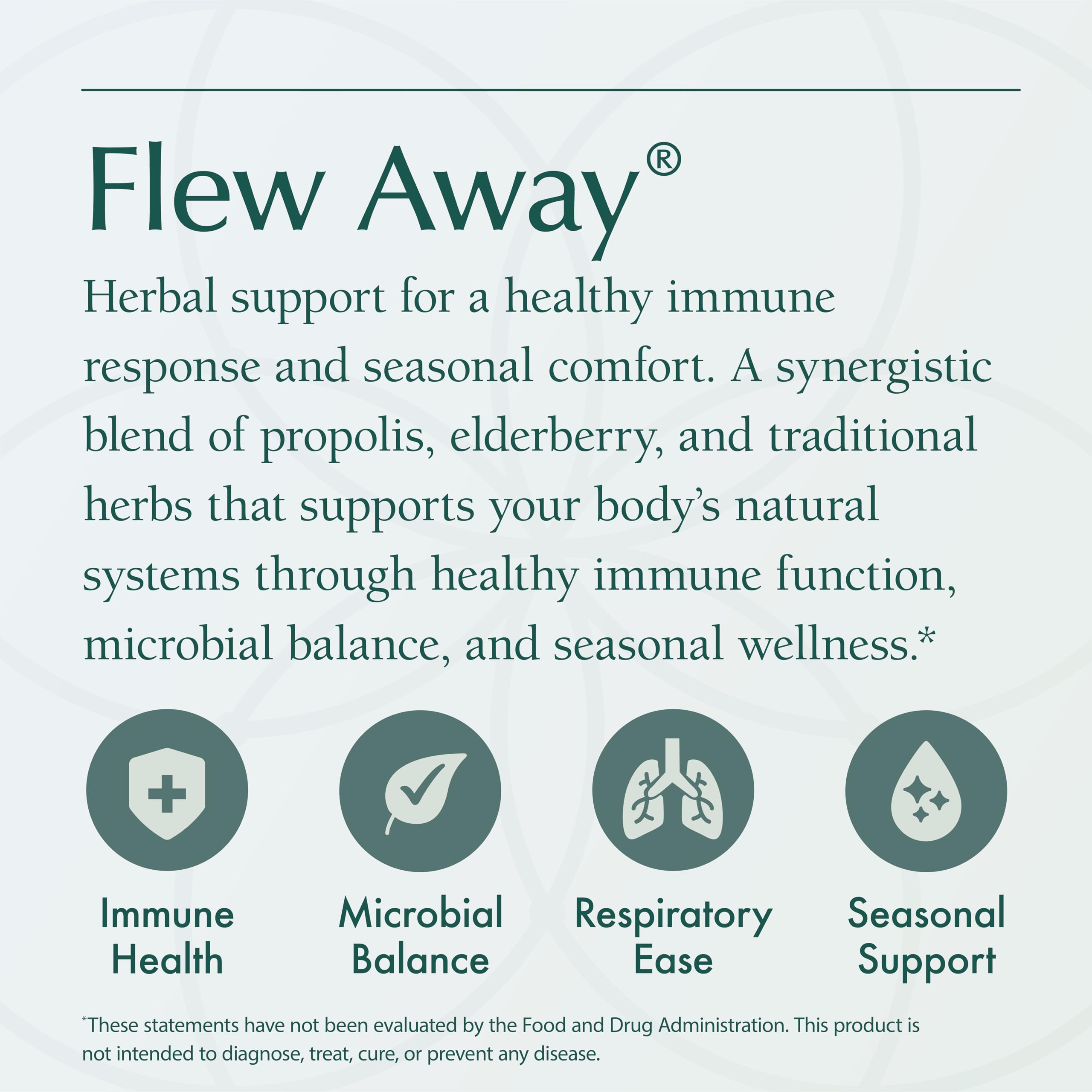 Natura Health Products Flew Away Supplement - Immune System Support & Seasonal Defense - Featuring Ginger, Elderberry, Propolis and Eucalyptus (60 Capsules) Natura Health Products uk supplements