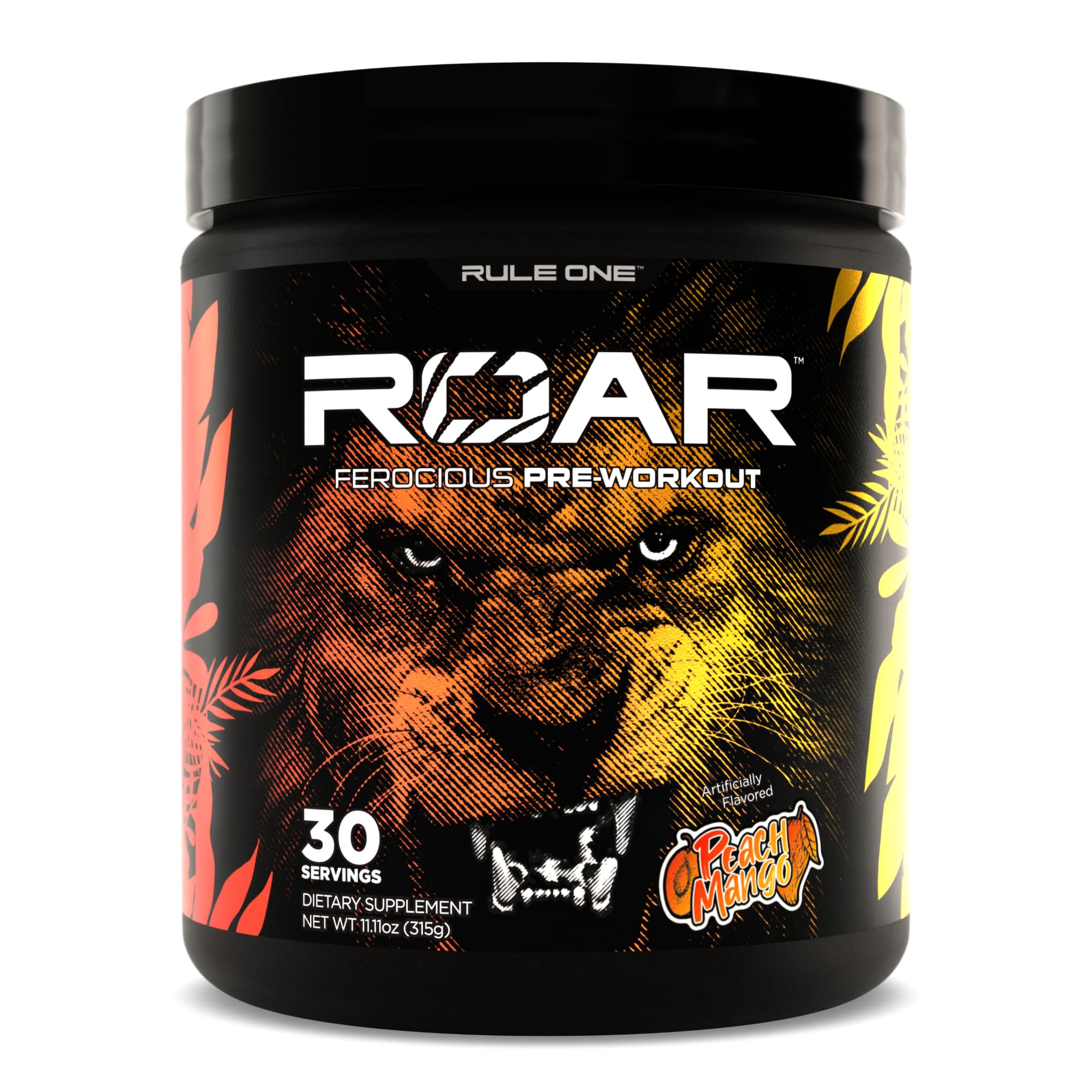 Rule 1 R1 ROAR, Peach Mango - 11.11 oz - Pre-Workout Powder - With Creatine, Beta-Alanine Rule 1 Proteins uk supplements